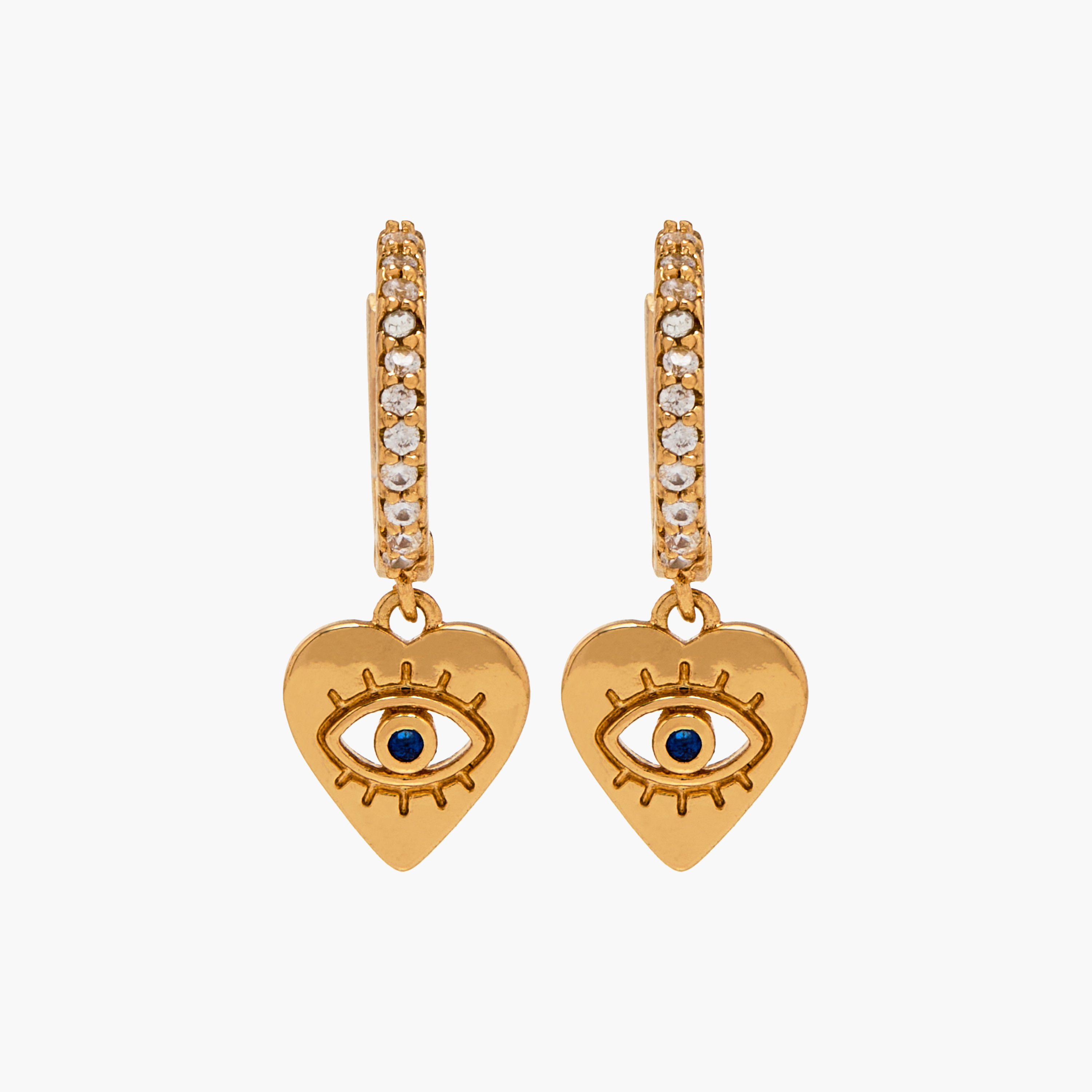 Charmz Evil Eye Embellished Hoop Earrings-girls-accessories-jewellery-image-2