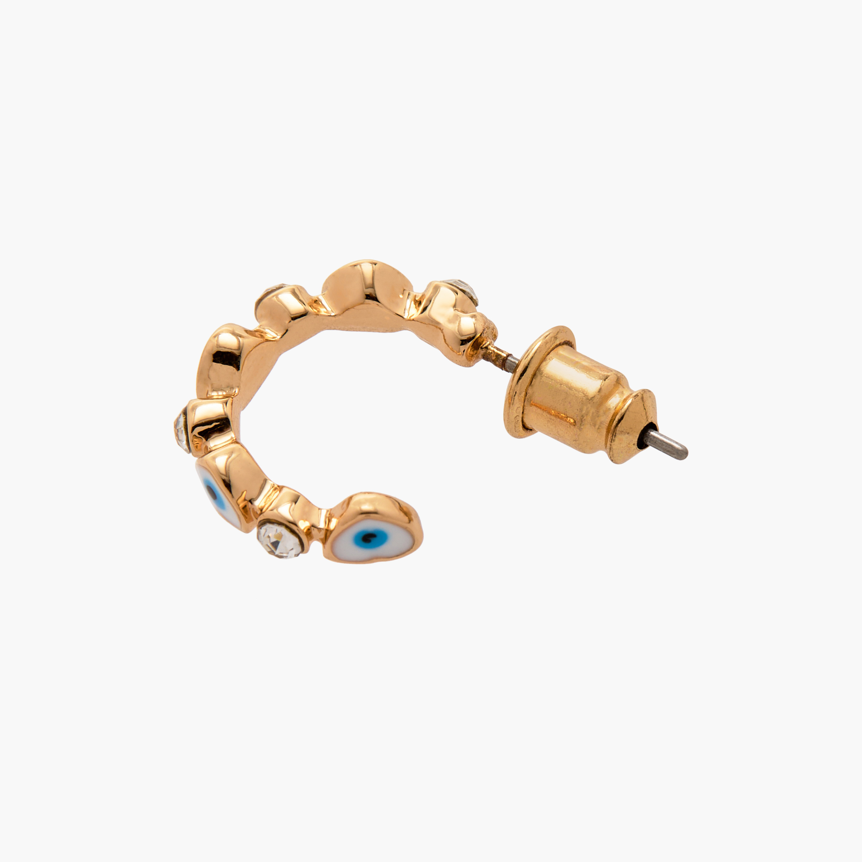 Studded Hoop Earrings with Pushback Closure-girls-accessories-jewellery-image-4