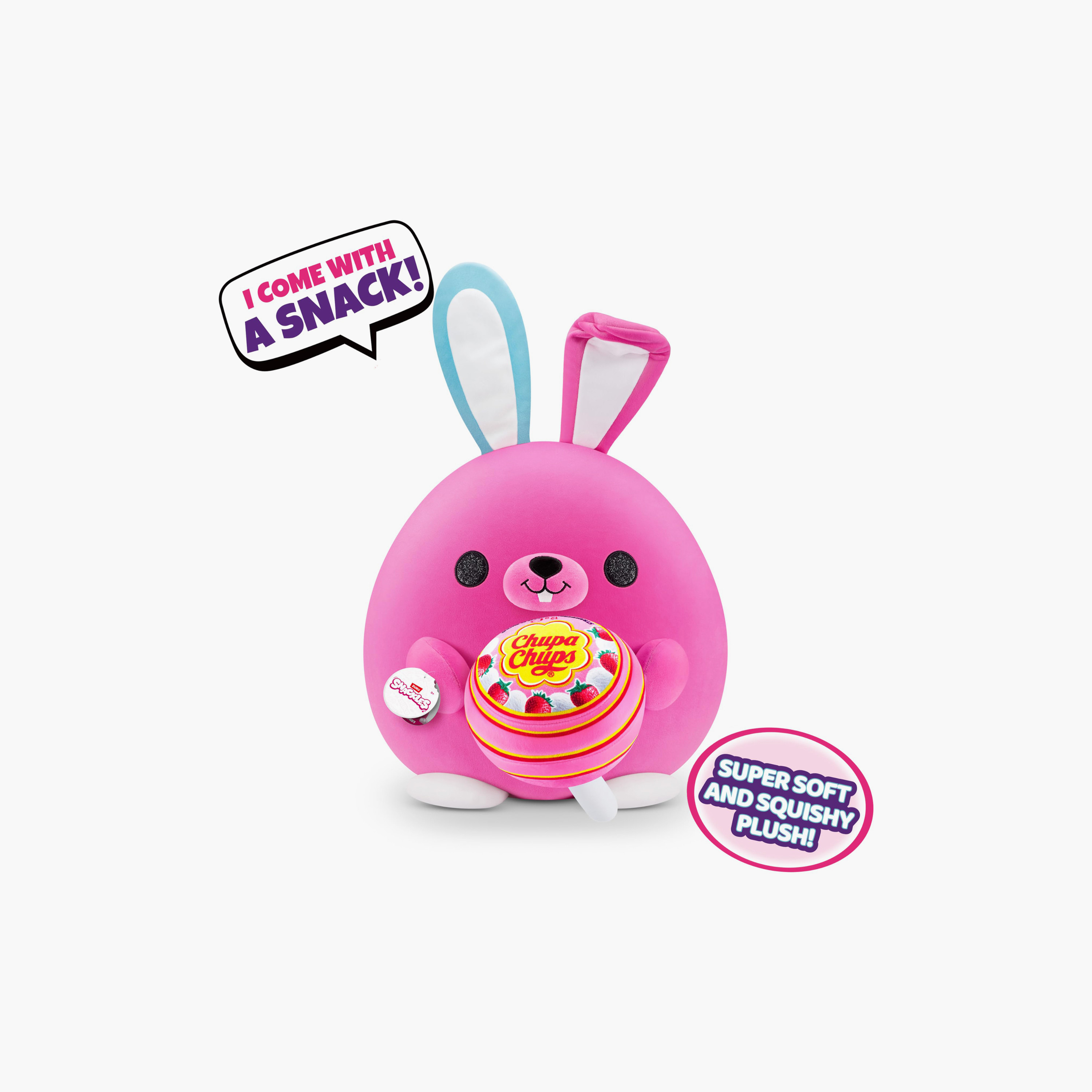 Zuru Snackles Series 1 Plush Toy - Bunny & Chupa Chups-toys-plushsofttoys-animals-image-2