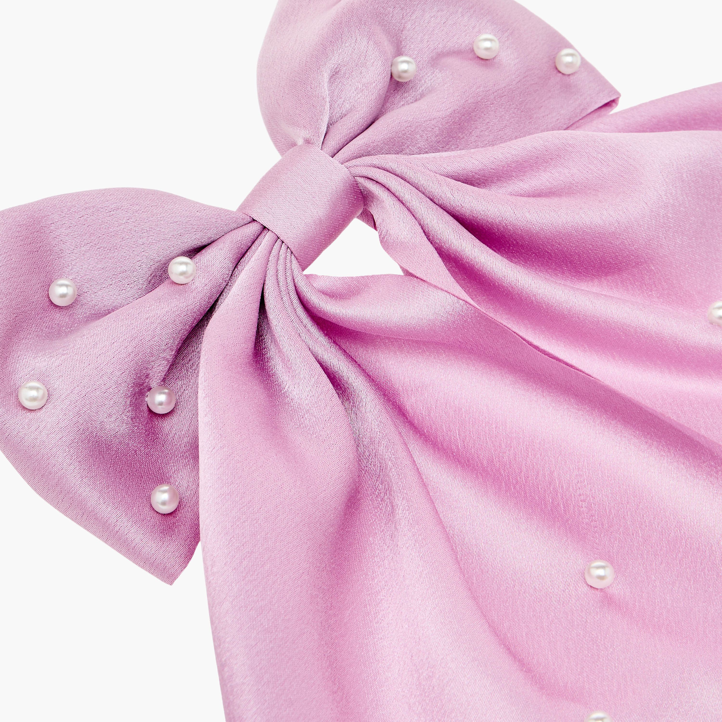 Pearl Embellished Bow Hair Clip-women-hairaccessories-clips-image-3