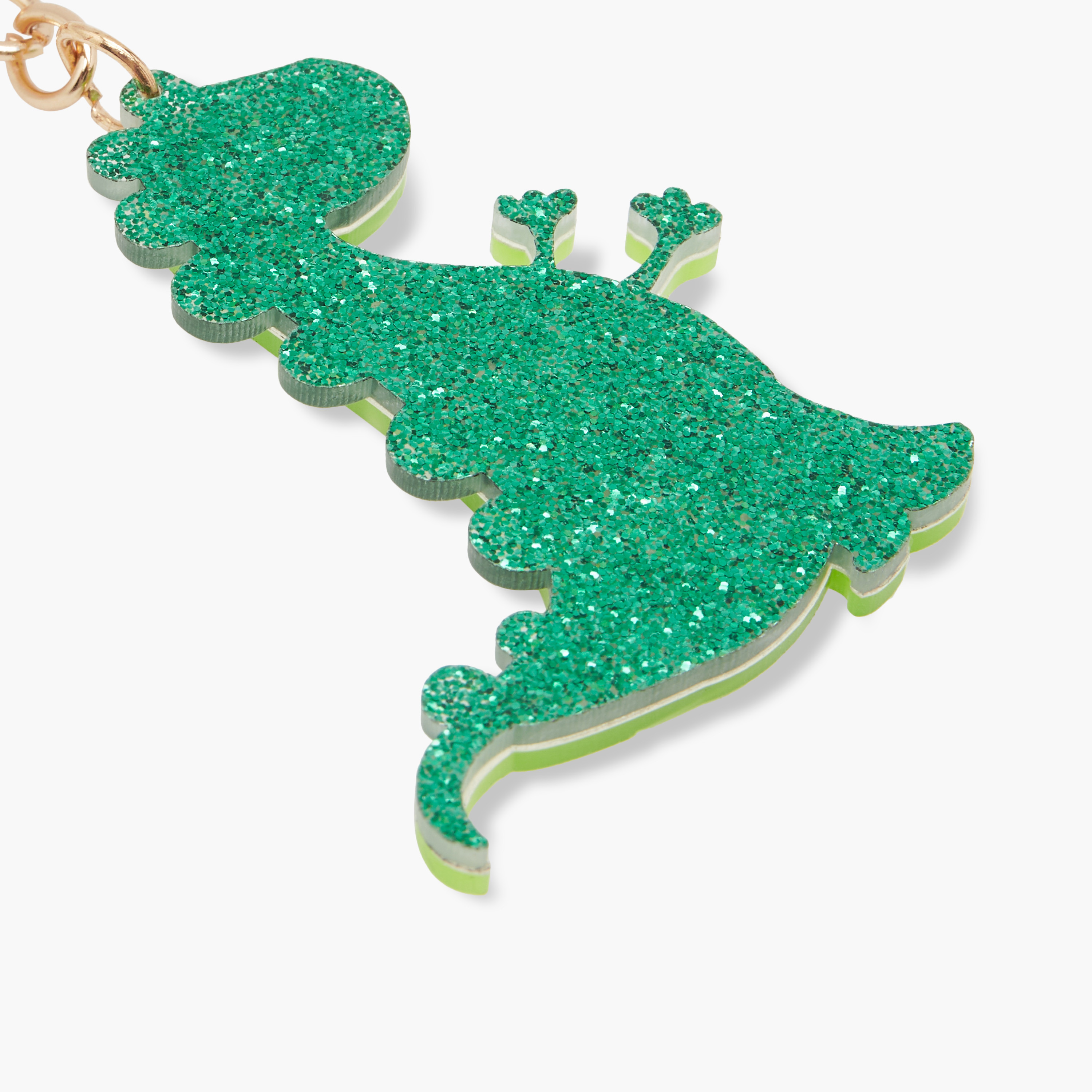 Glitter Detail Dinosaur Keychain-girls-accessories-keyringsandbagcharms-image-5