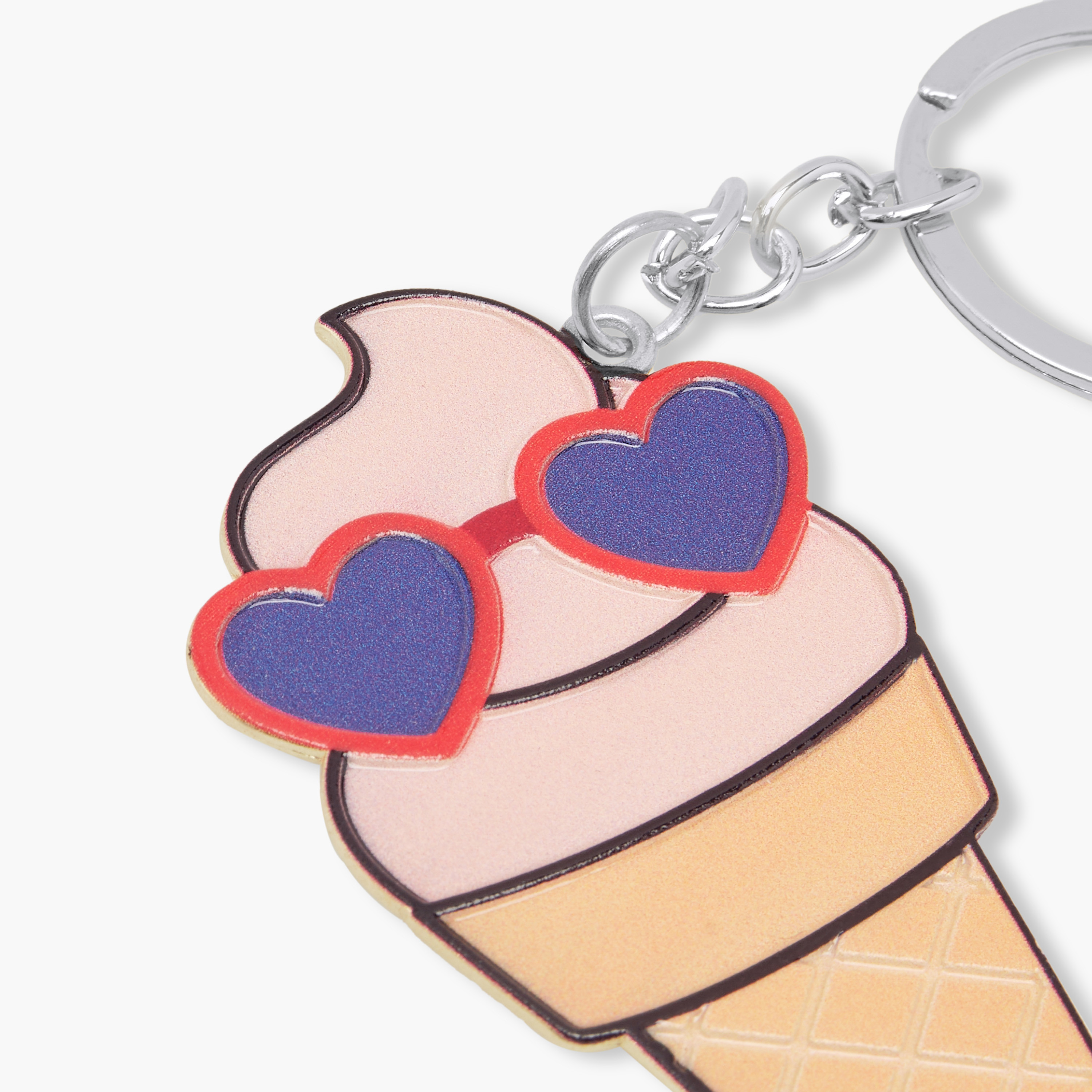 Ice-Cream Applique Keychain with Hook-girls-accessories-keyringsandbagcharms-image-5