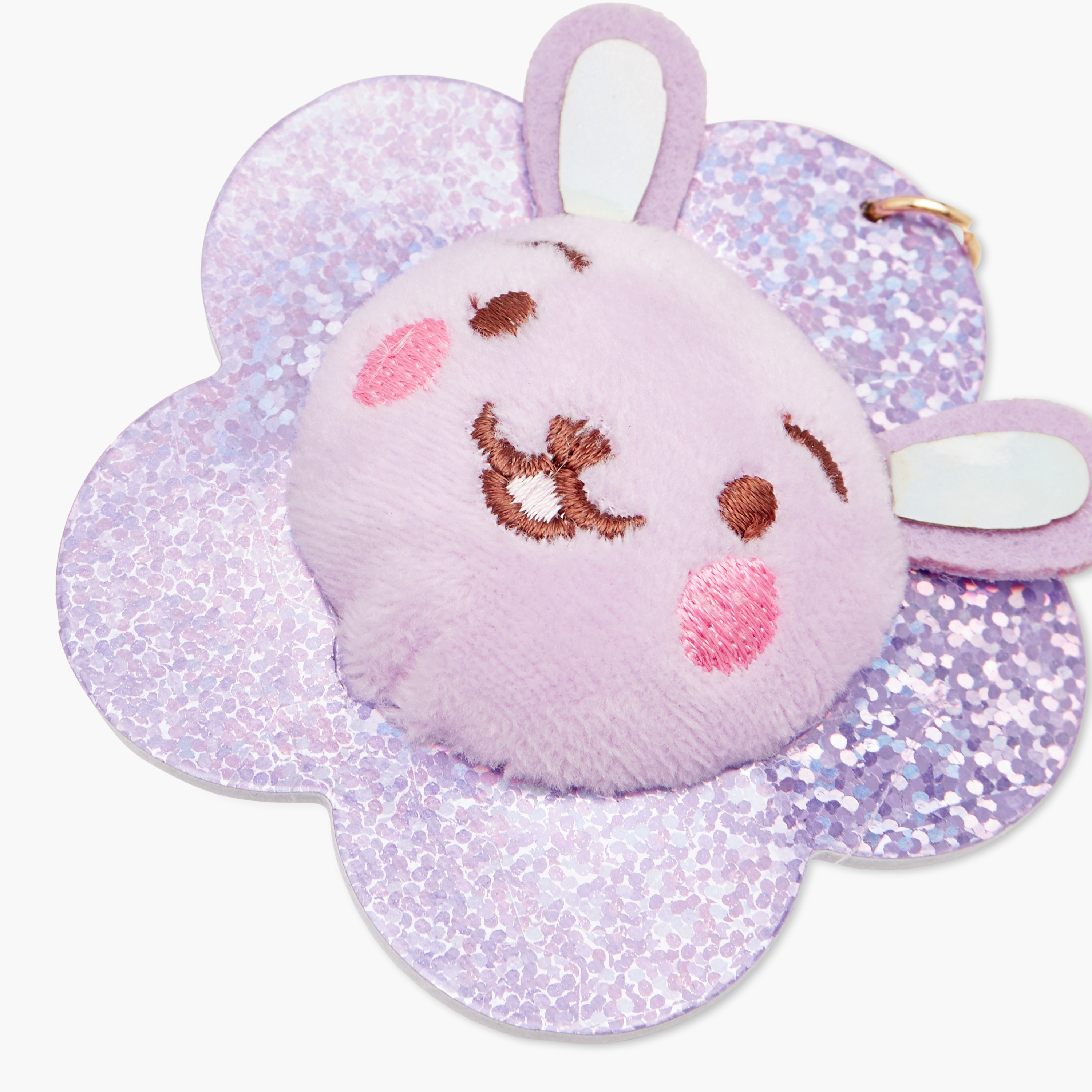 Bunny Flower Keychain with Hook-girls-accessories-keyringsandbagcharms-image-4