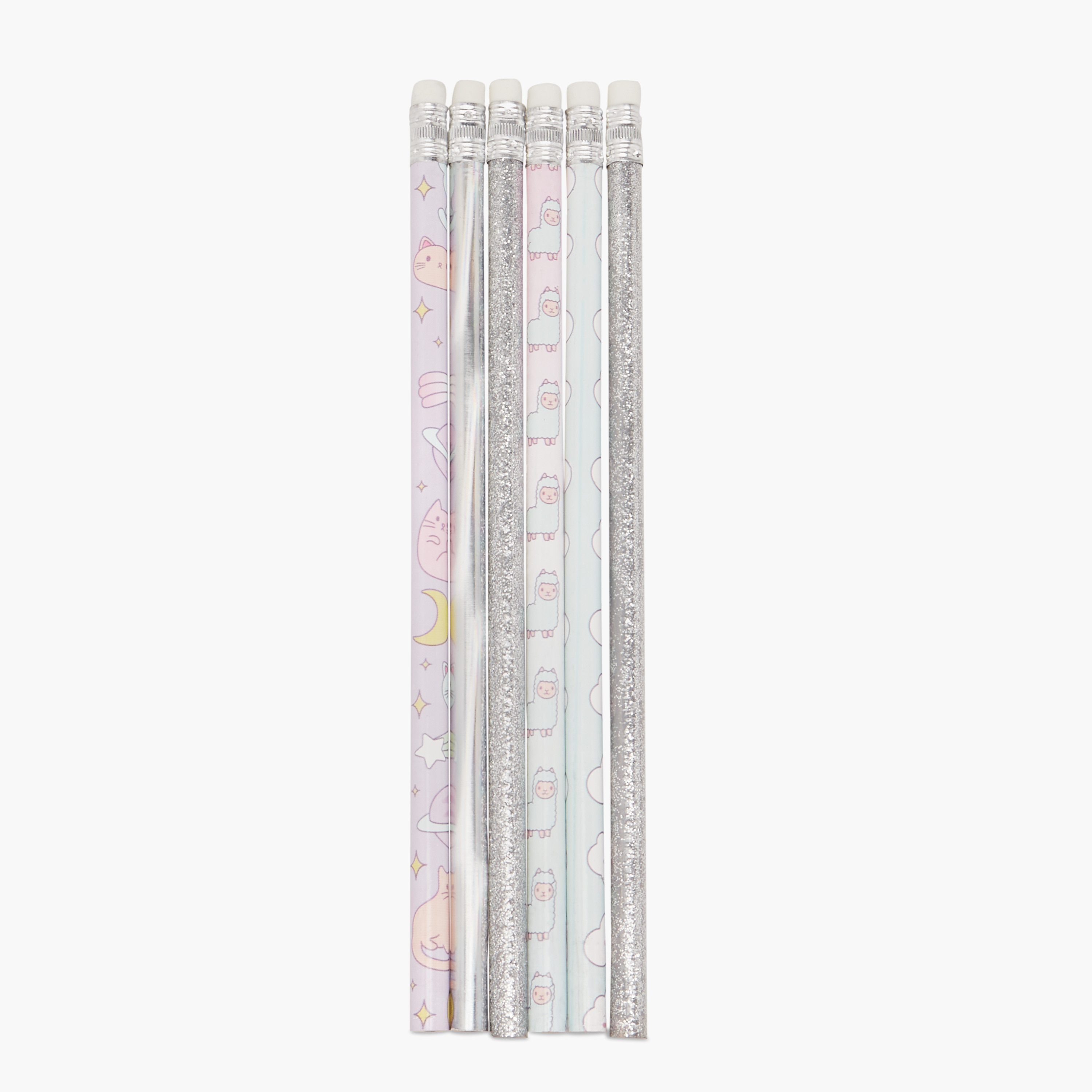 Wooden 6-Piece HB Pencil Set-school-stationery-pensandpencils-image-2