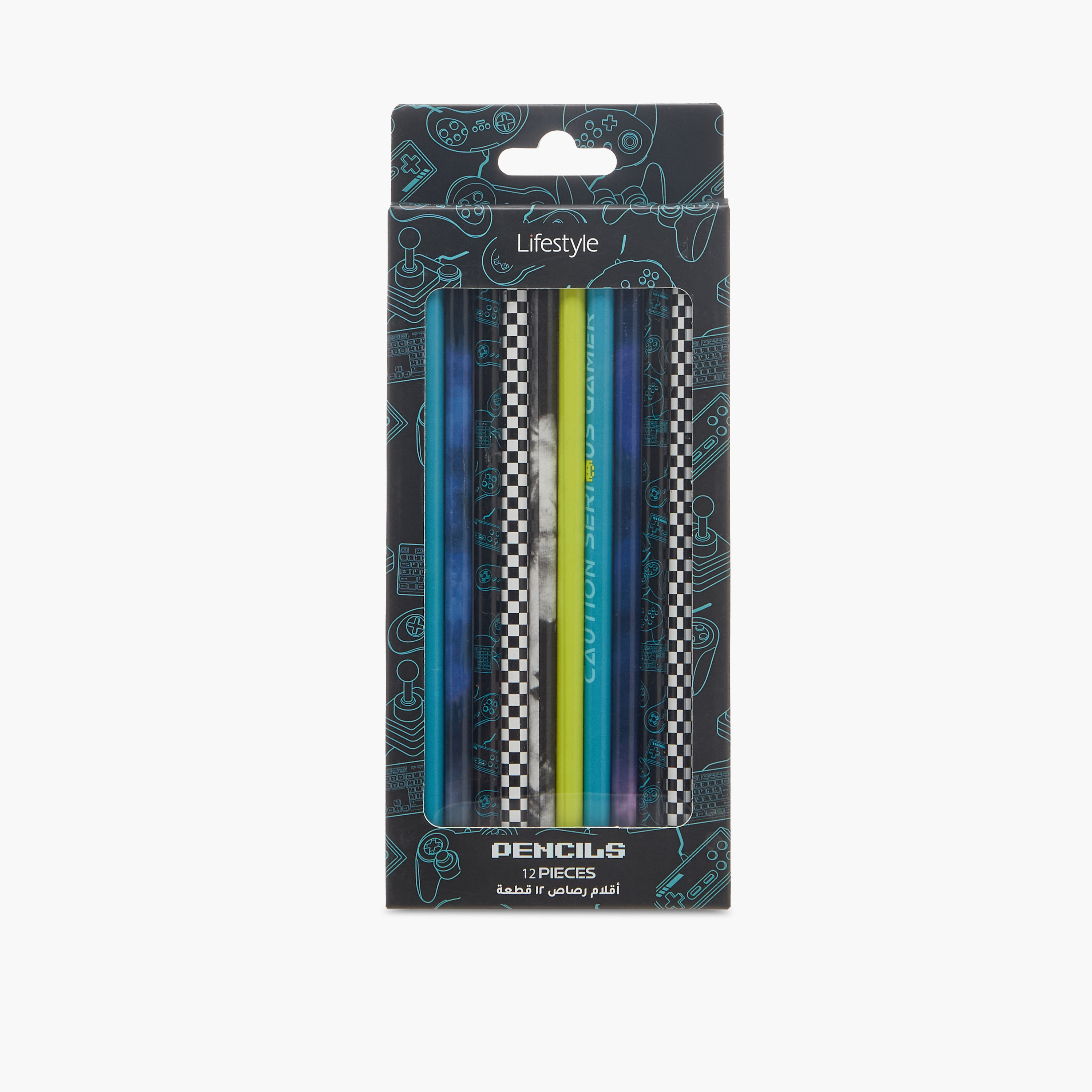 Printed Wooden HB Pencil - Set of 12-school-stationery-pensandpencils-image-2