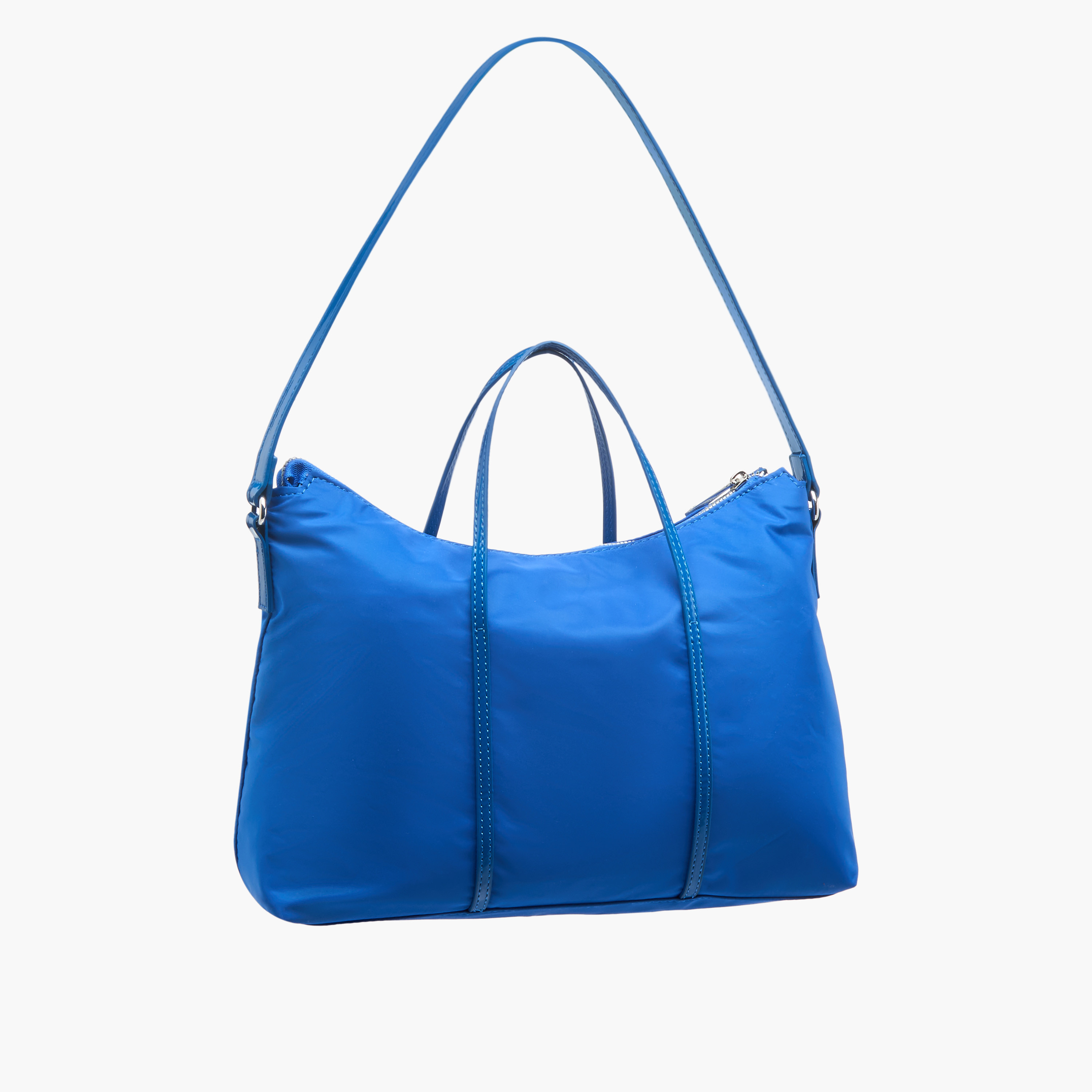 Marina Galanti Solid Tote Bag with Strap Handle and Zip Closure-women-bagsandwallets-handbags-image-4