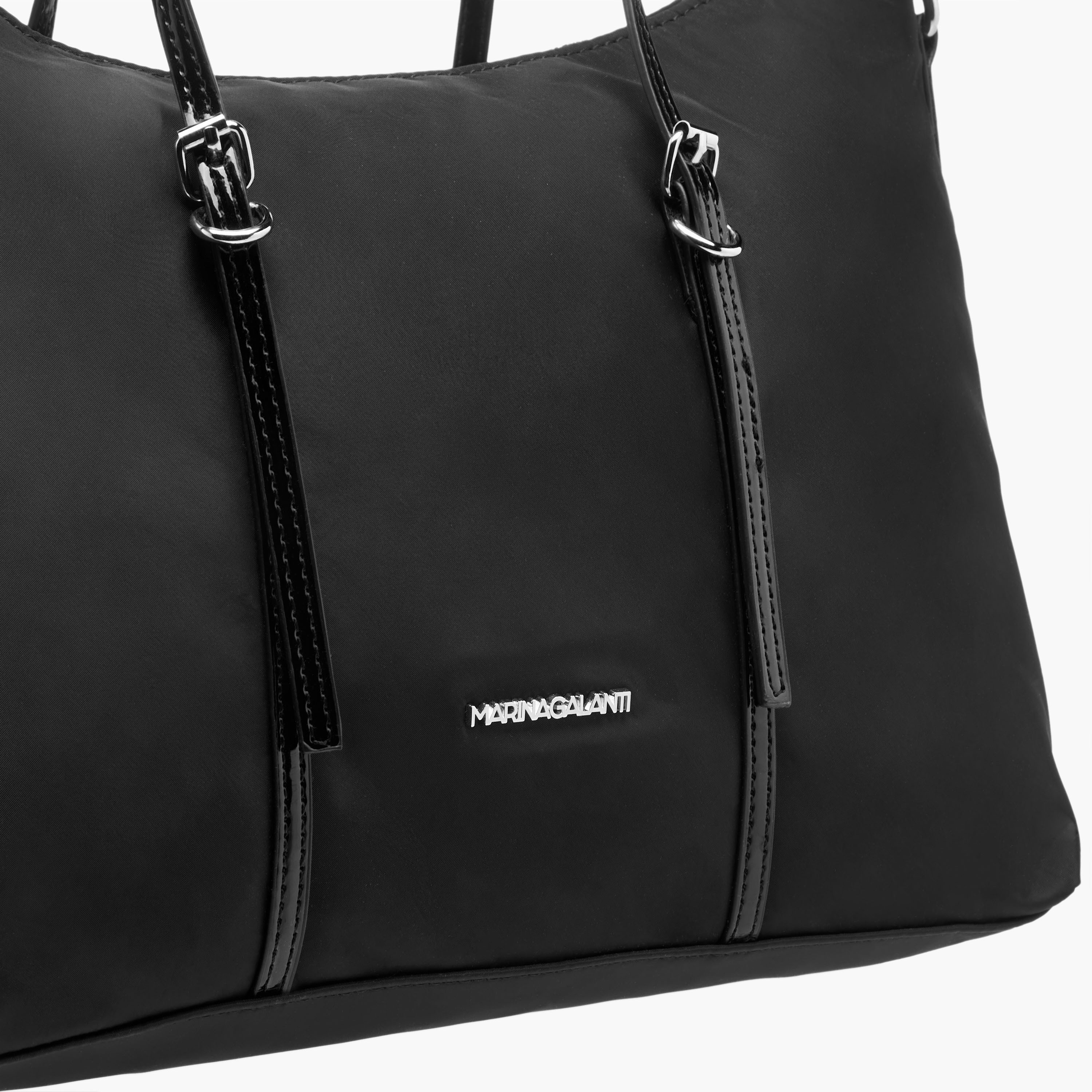 Marina Galanti Solid Tote Bag with Strap Handle and Zip Closure-women-bagsandwallets-handbags-image-13