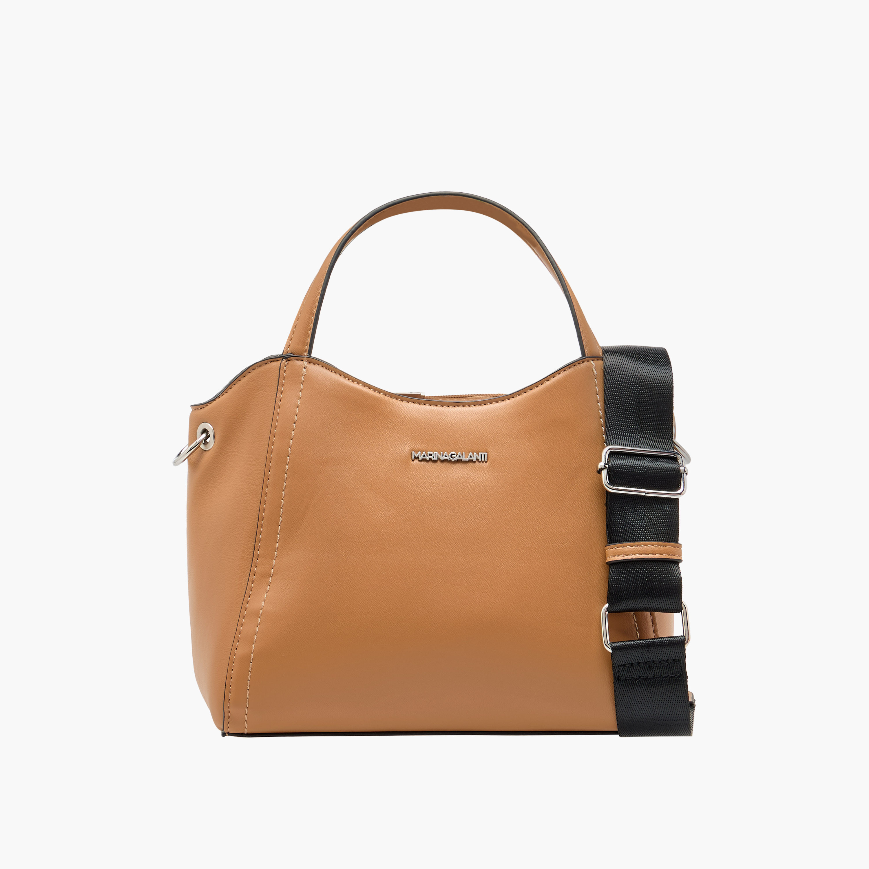 Marina Galanti Solid Tote Bag with Double Handle and Adjustable Strap-women-bagsandwallets-handbags-image-1