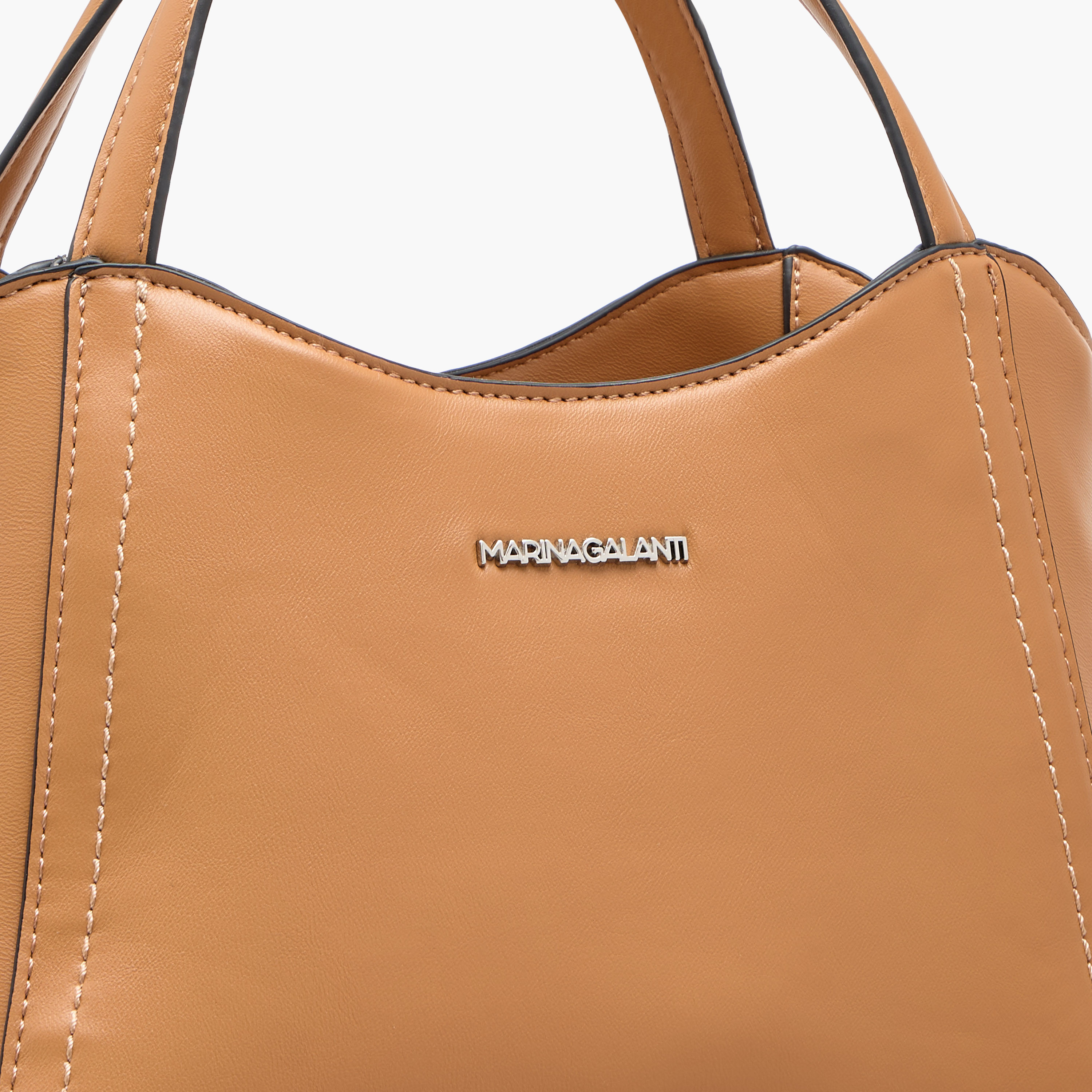 Marina Galanti Solid Tote Bag with Double Handle and Adjustable Strap-women-bagsandwallets-handbags-image-5