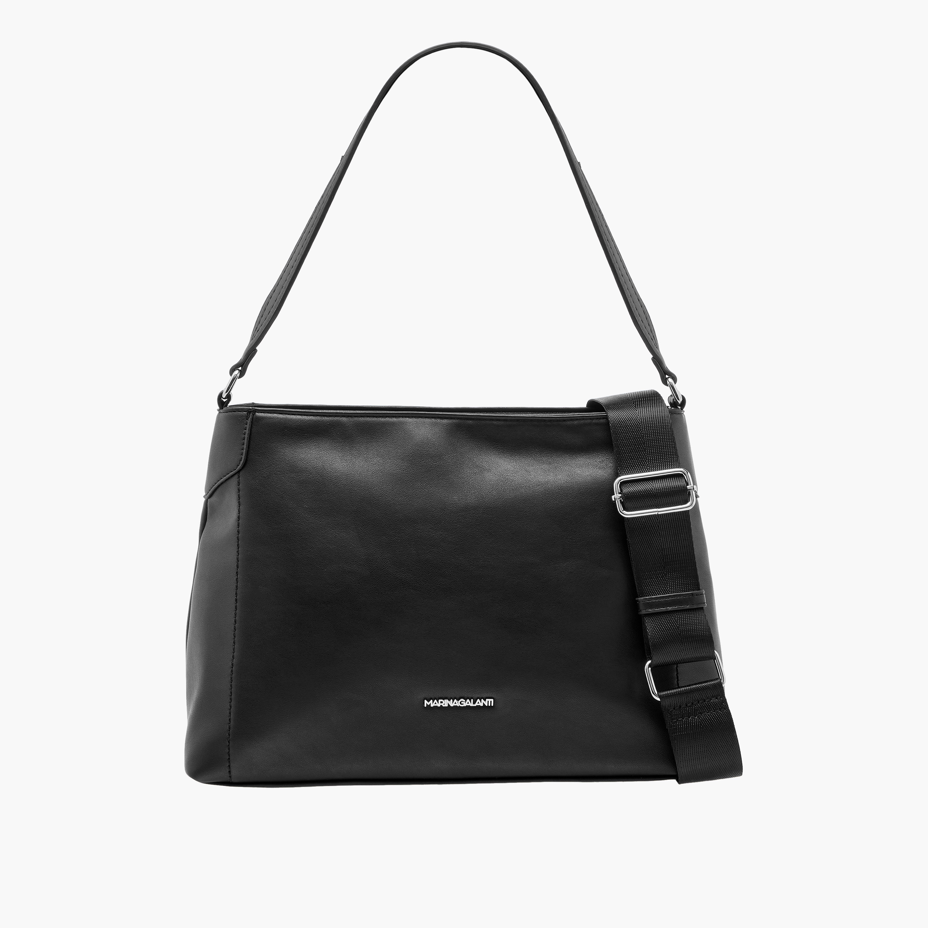 Marina Galanti Solid Shoulder Bag with Detachable Strap and Zip Closure-women-bagsandwallets-handbags-image-1