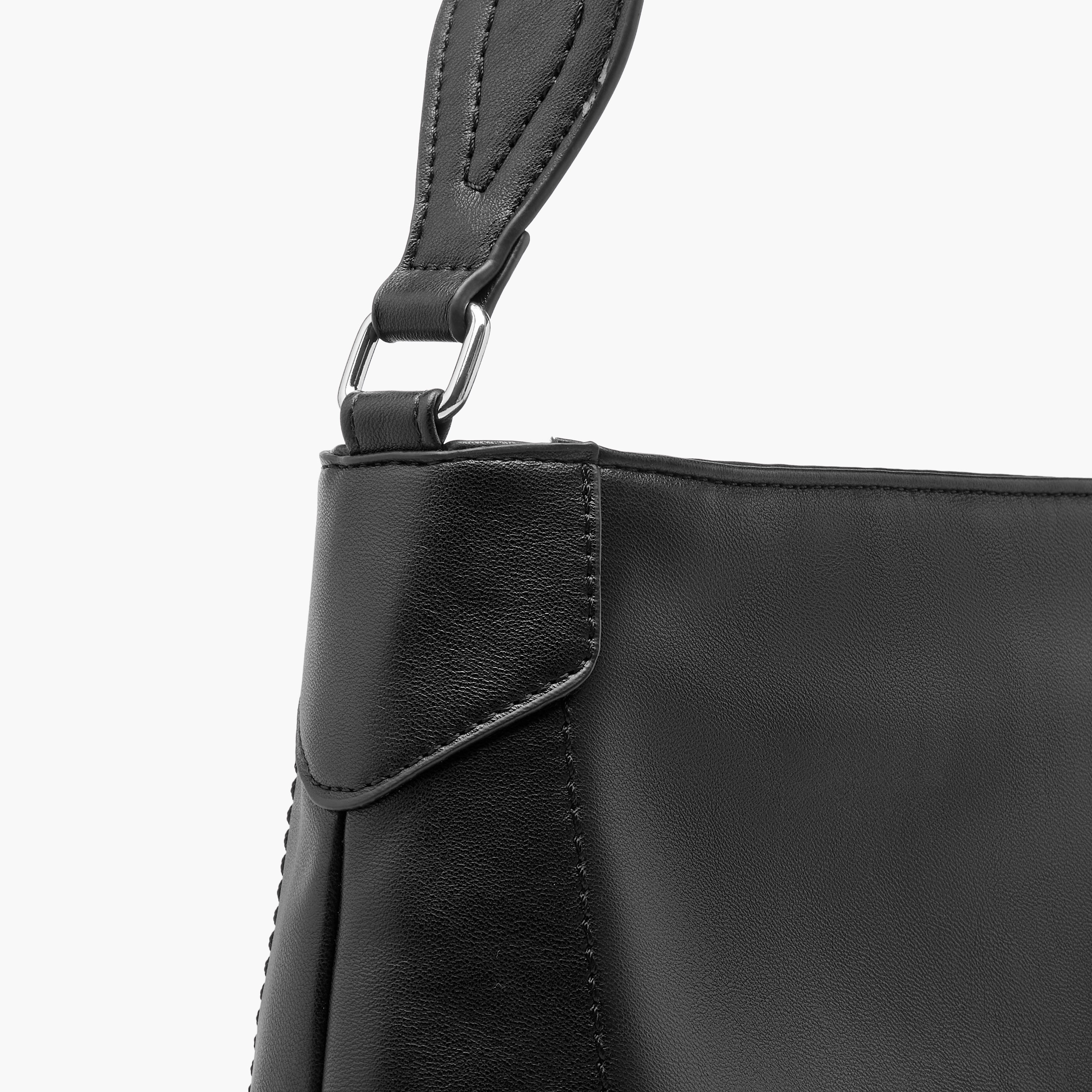 Marina Galanti Solid Shoulder Bag with Detachable Strap and Zip Closure-women-bagsandwallets-handbags-image-6