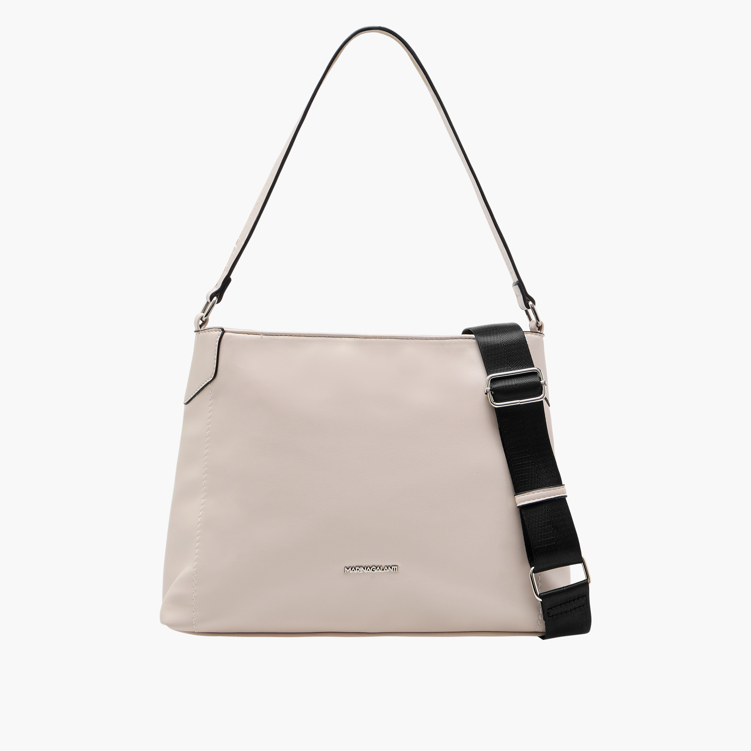 Marina Galanti Solid Shoulder Bag with Detachable Strap and Zip Closure-women-bagsandwallets-handbags-image-1