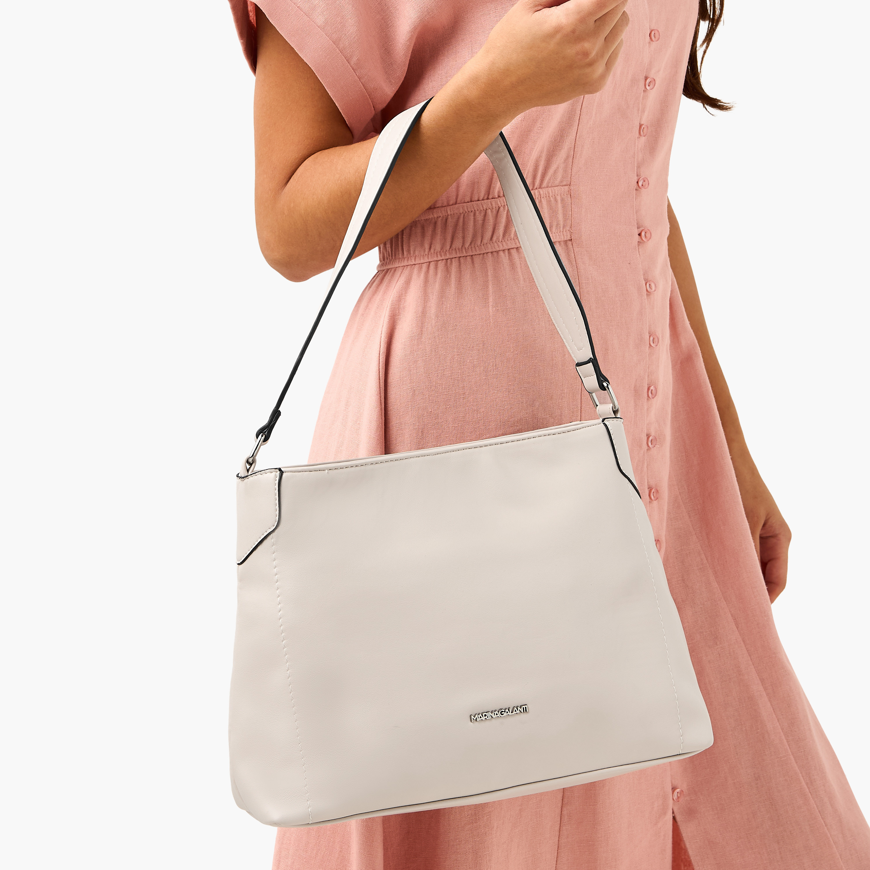 Marina Galanti Solid Shoulder Bag with Detachable Strap and Zip Closure-women-bagsandwallets-handbags-image-17