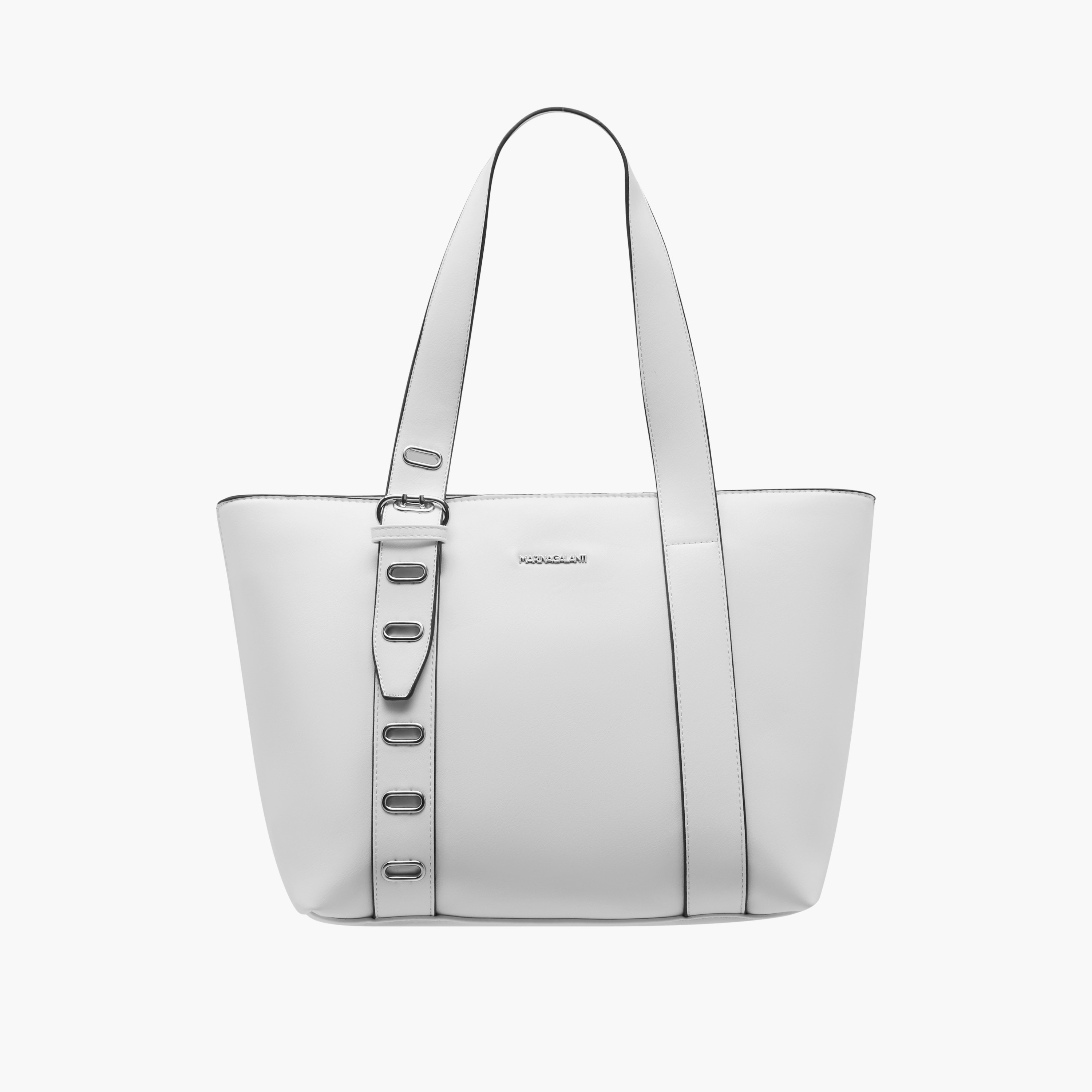 شنطة توتي سادة بمقابض مزدوجة وإبزيم إغلاق من مارينا جالانتي-women-bagsandwallets-handbags-image-1