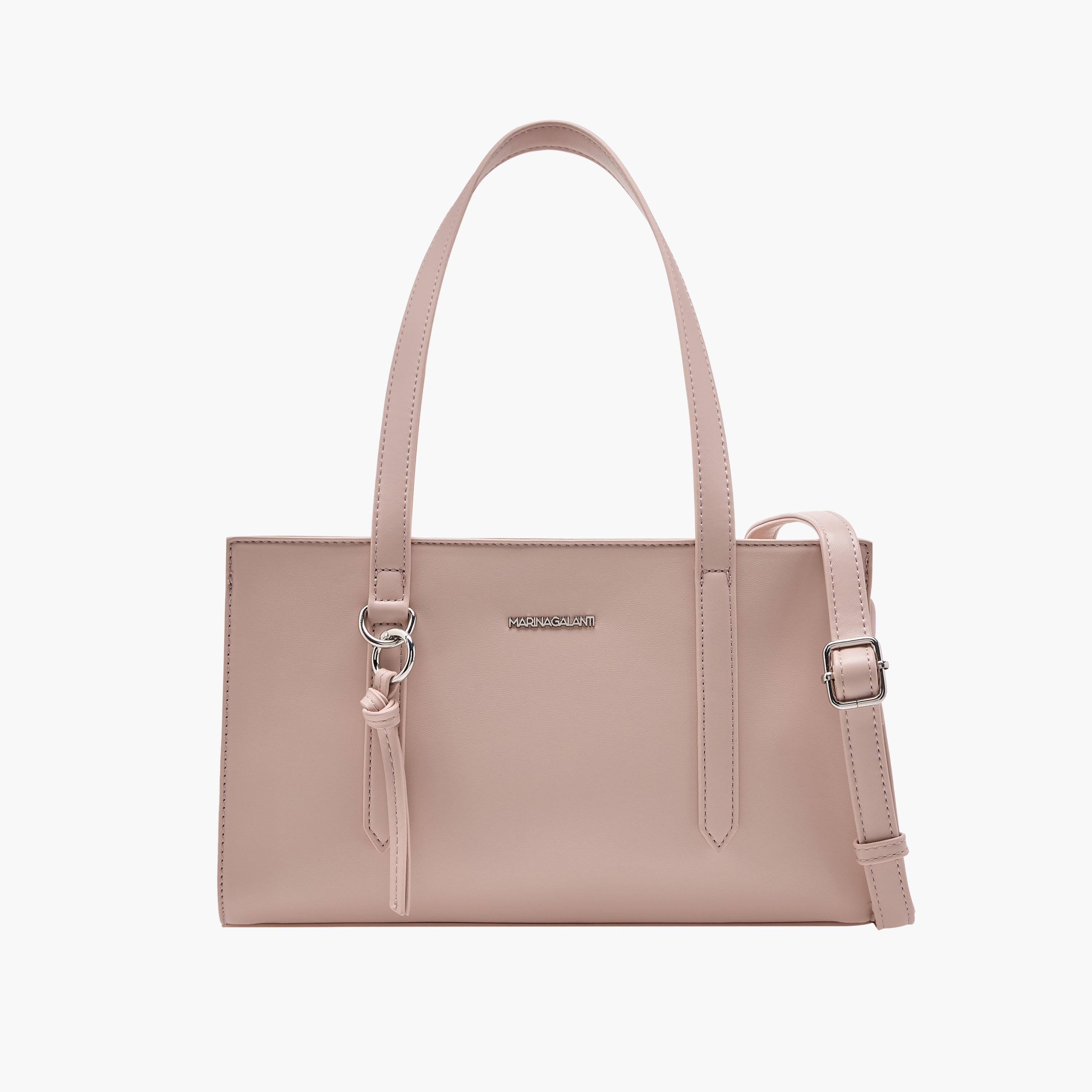 شنطة توتي سادة بسحاب إغلاق وحزام قابل للفصل من مارينا جالانتي-women-bagsandwallets-handbags-image-1