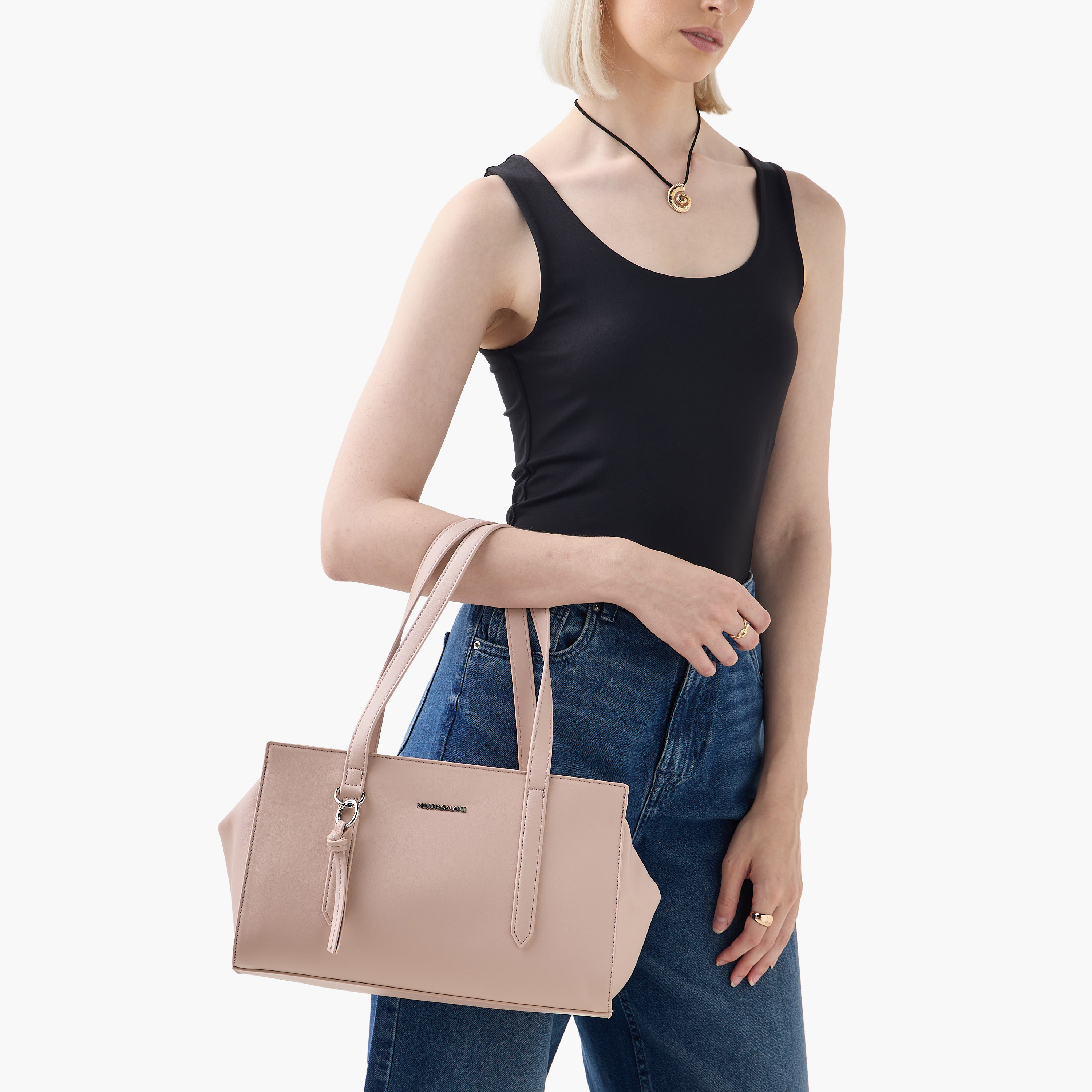 شنطة توتي سادة بسحاب إغلاق وحزام قابل للفصل من مارينا جالانتي-women-bagsandwallets-handbags-image-2
