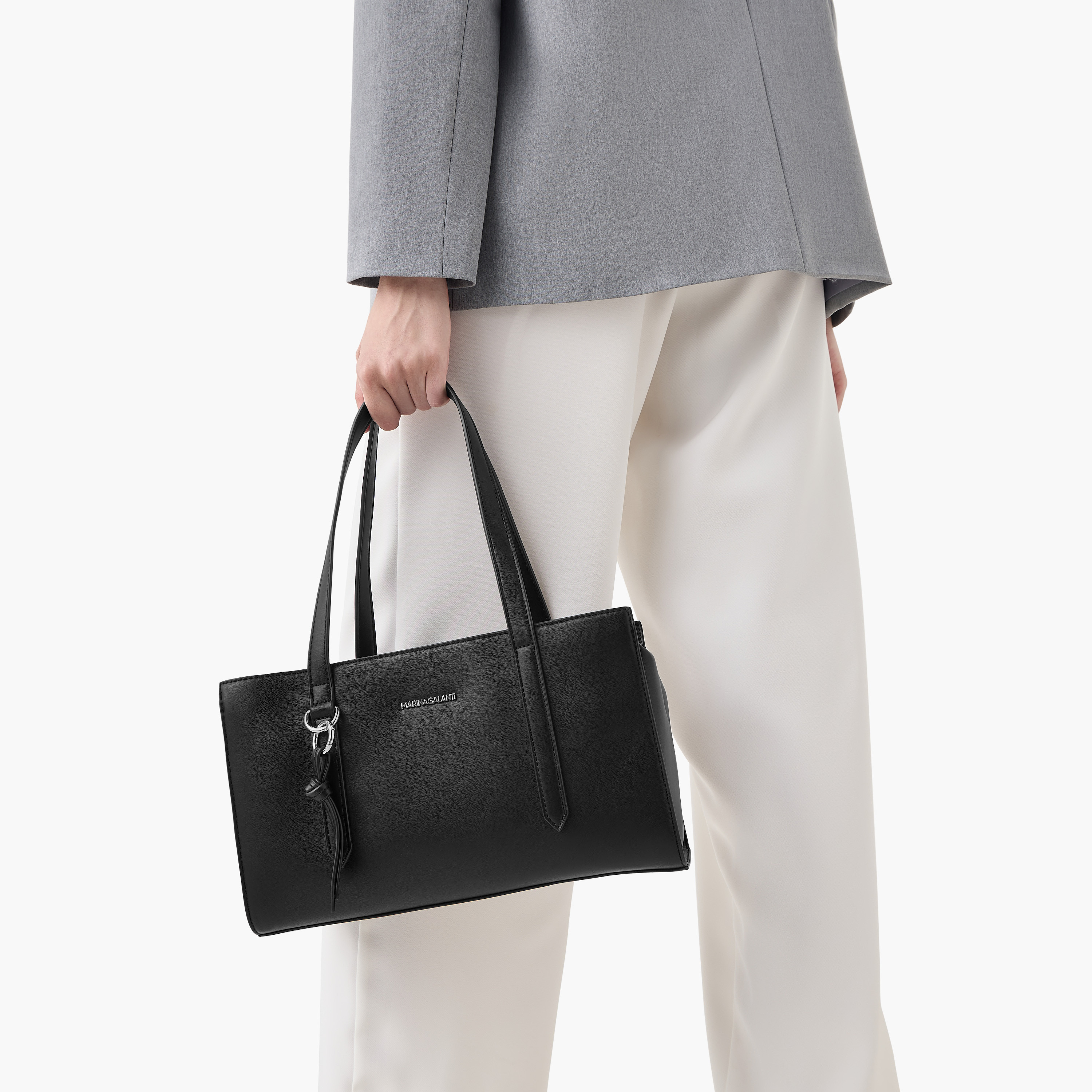 Marina Galanti Solid Tote Bag with Detachable Strap and Zip Closure-women-bagsandwallets-handbags-image-10