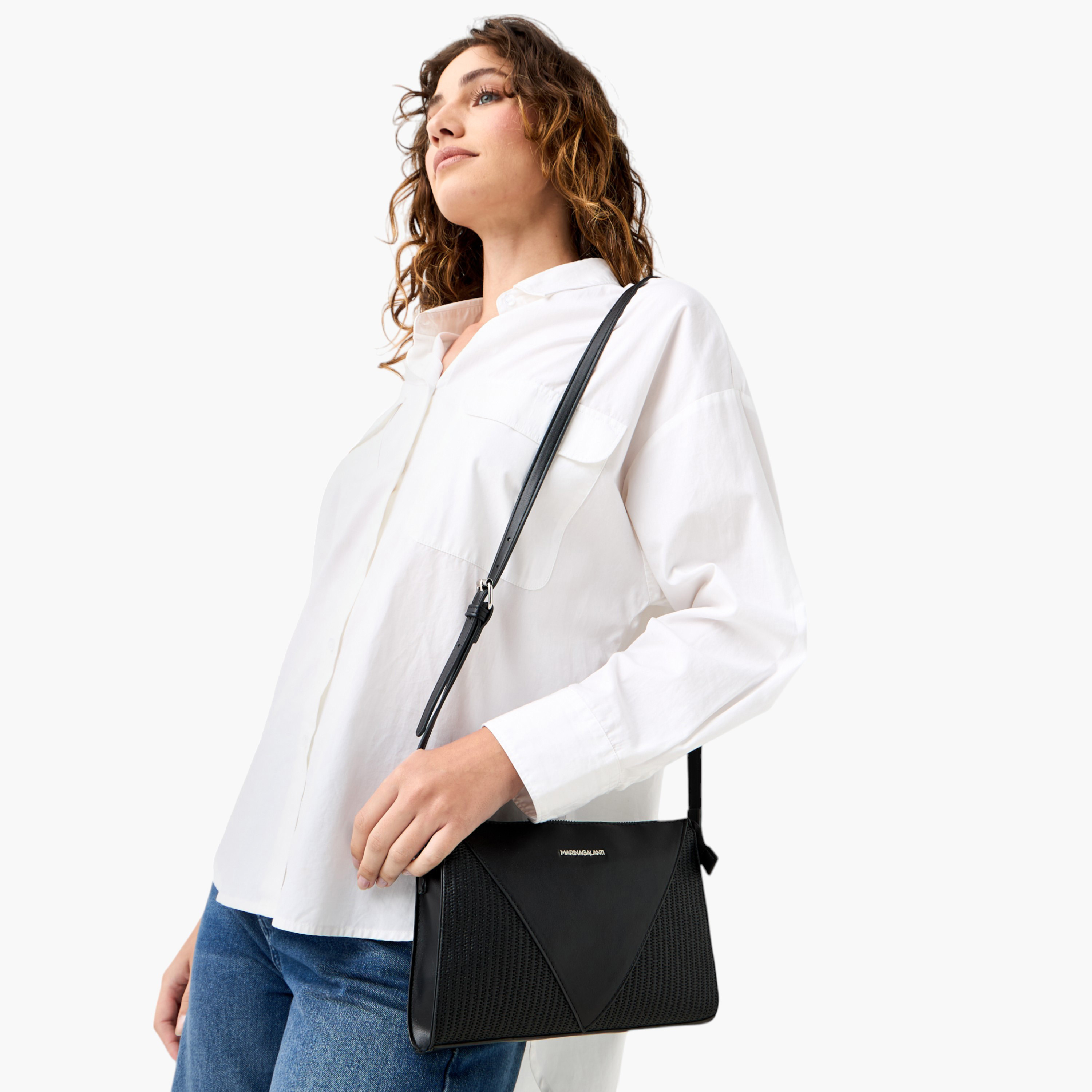 Marina Galanti Textured Crossbody Bag with Adjustable Strap and Zip Closure-women-bagsandwallets-handbags-image-2