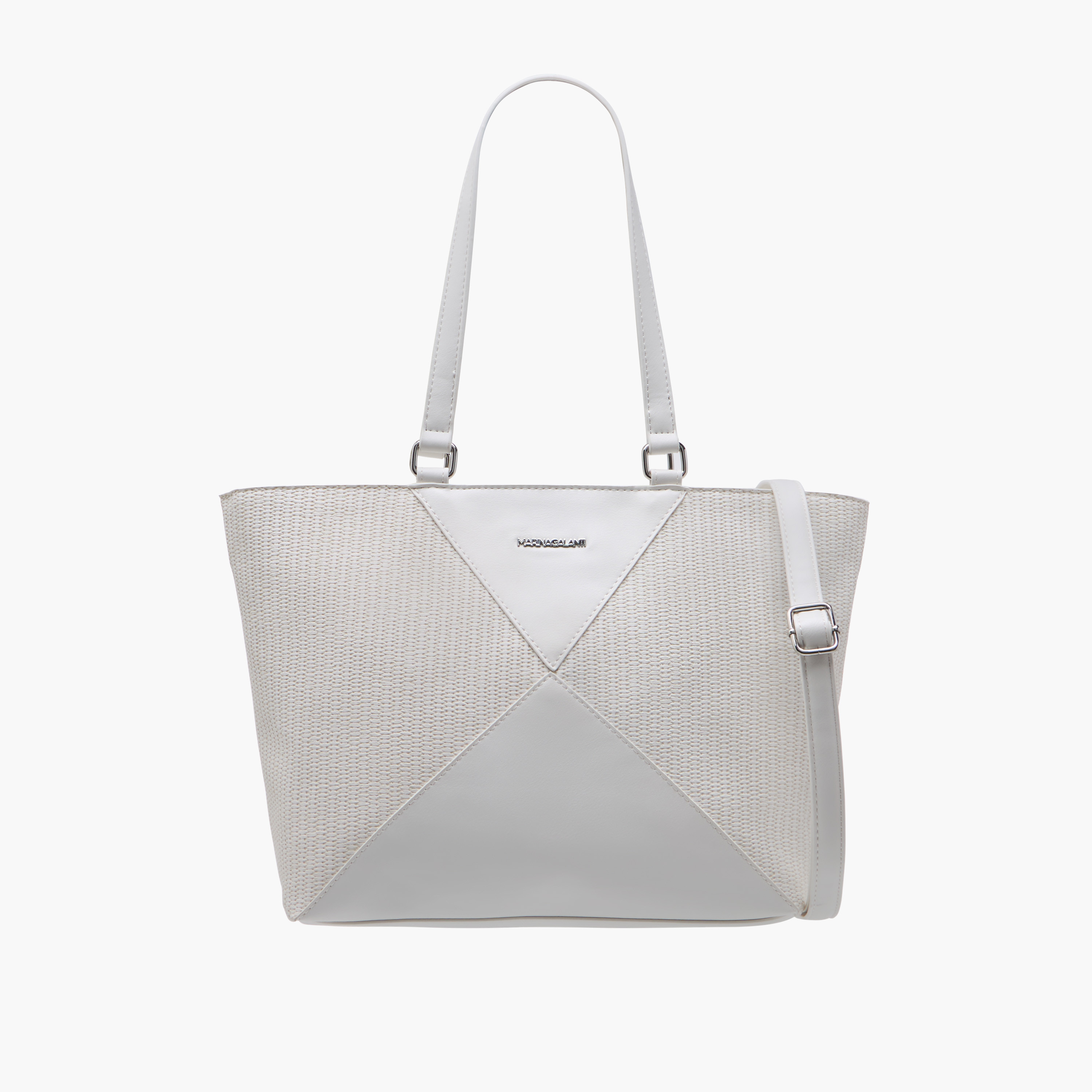 شنطة توتي بارزة الملمس بسحاب إغلاق ومقابض مزدوجة من مارينا جالانتي-women-bagsandwallets-handbags-image-1