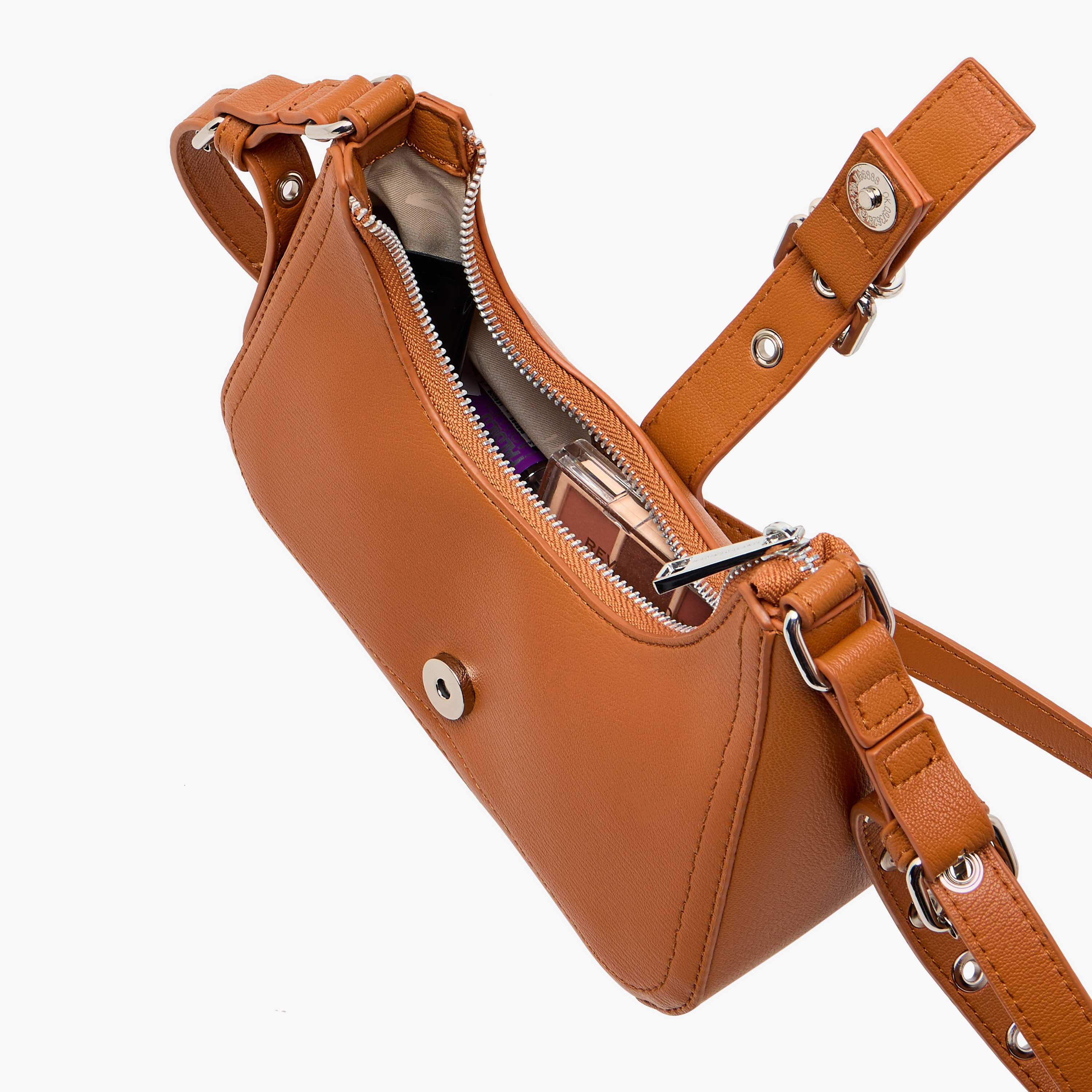 Marina Galanti Textured Crossbody Bag with Adjustable Strap and Zip Closure-women-bagsandwallets-handbags-image-8