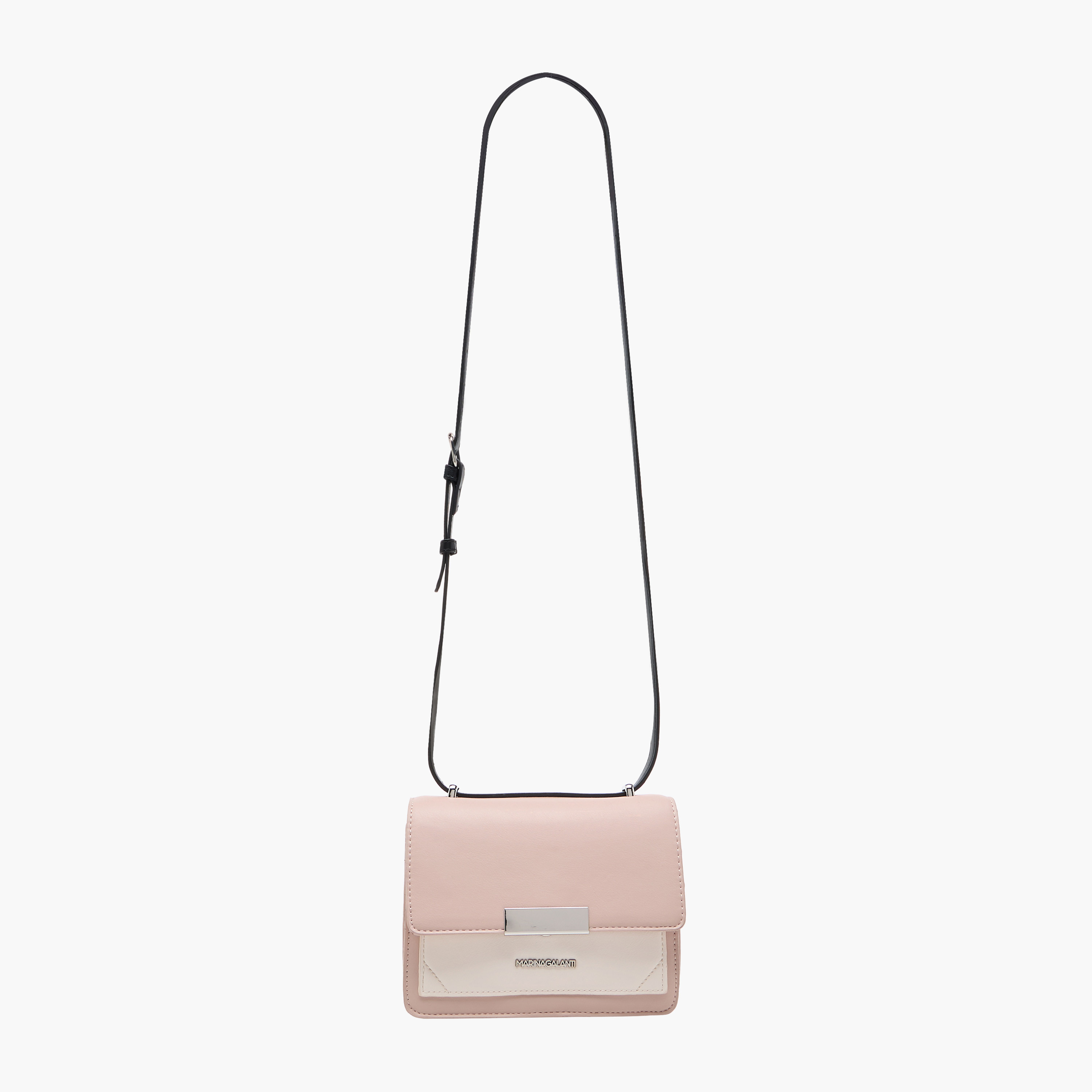 شنطة كروس بودي بقوالب ملونة وحزام قابل للتعديل وإغلاق مغناطيسي من مارينا جالانتي-women-bagsandwallets-handbags-image-3