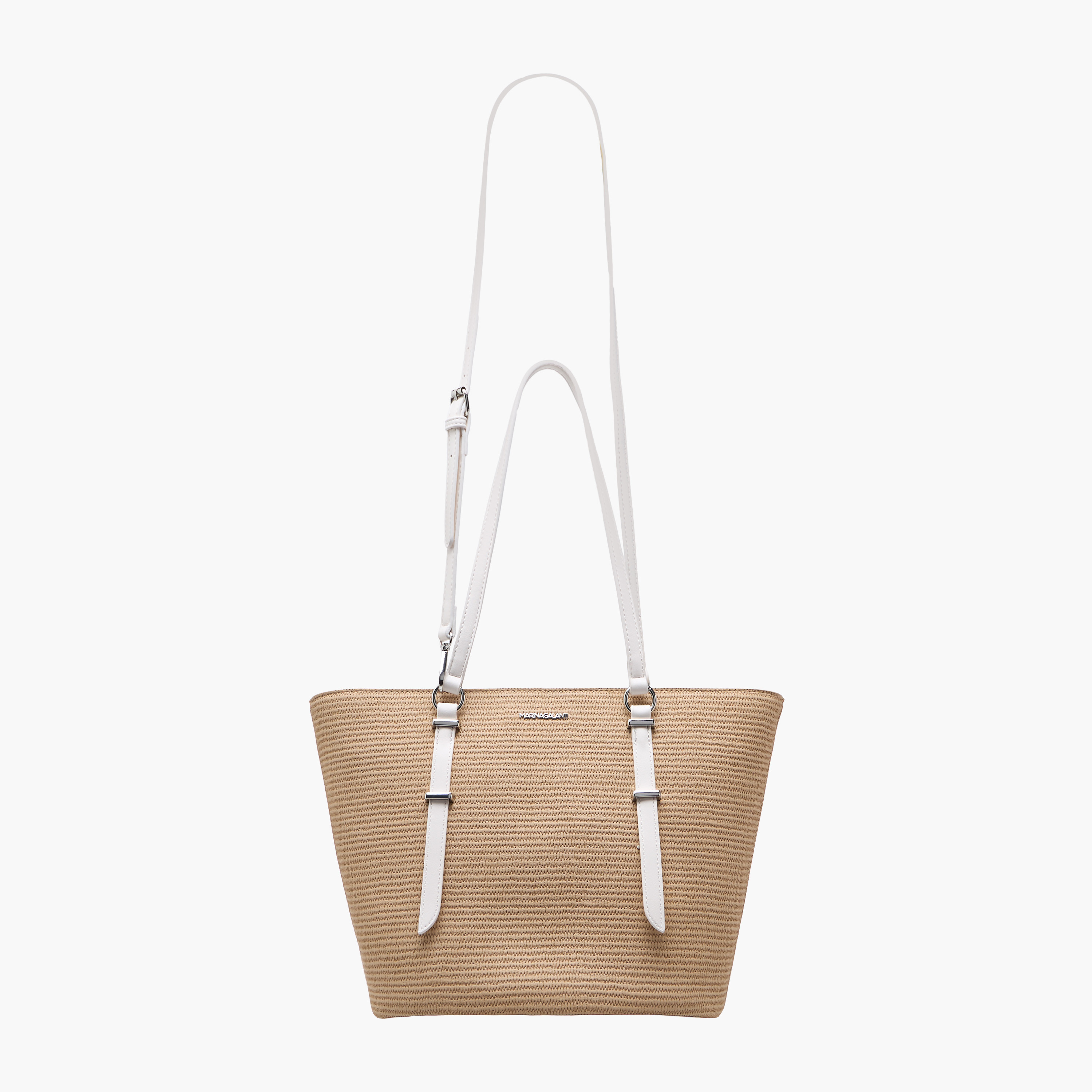 Marina Galanti Textured Tote Bag with Double Handles and Zip Closure-women-bagsandwallets-handbags-image-3