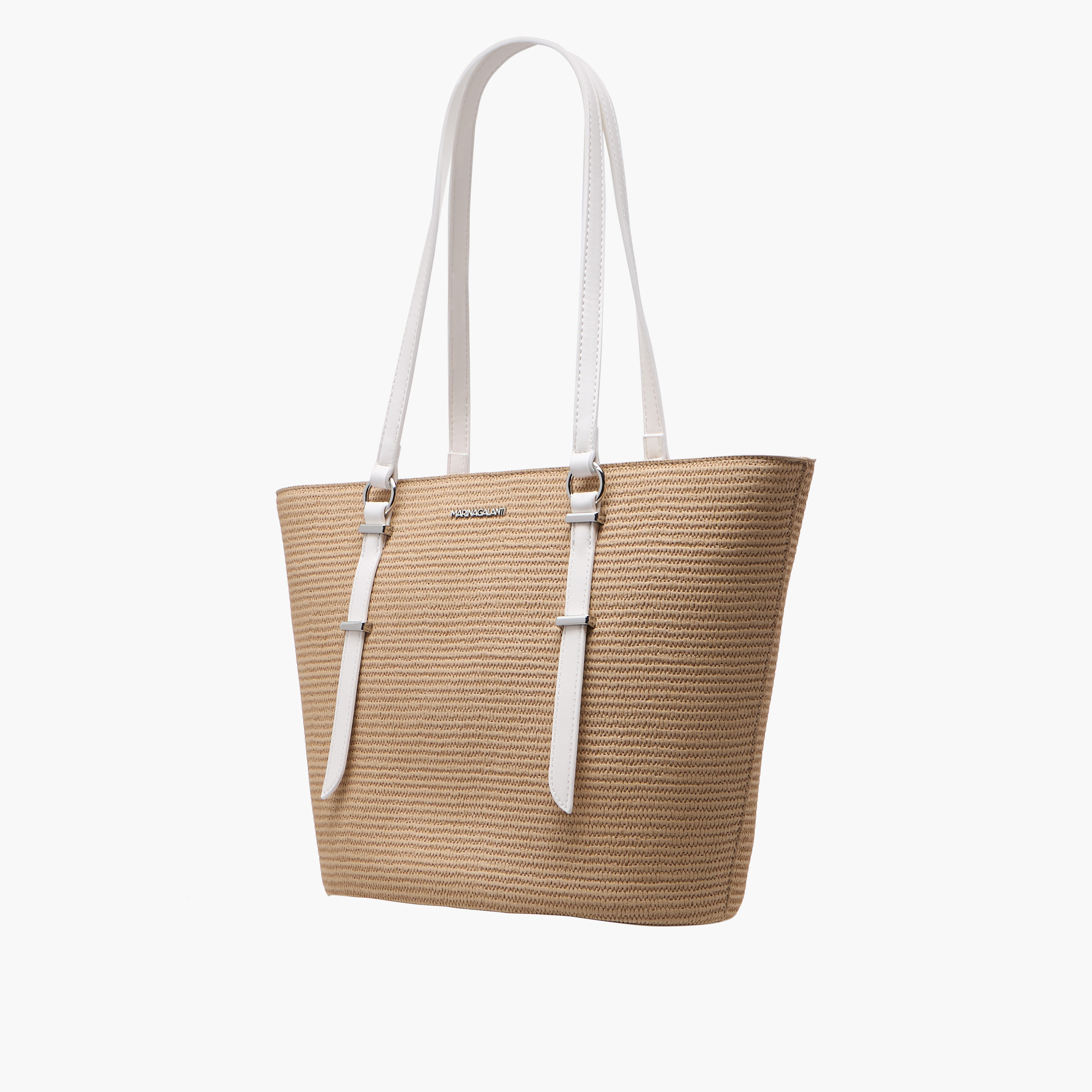 Marina Galanti Textured Tote Bag with Double Handles and Zip Closure-women-bagsandwallets-handbags-image-4