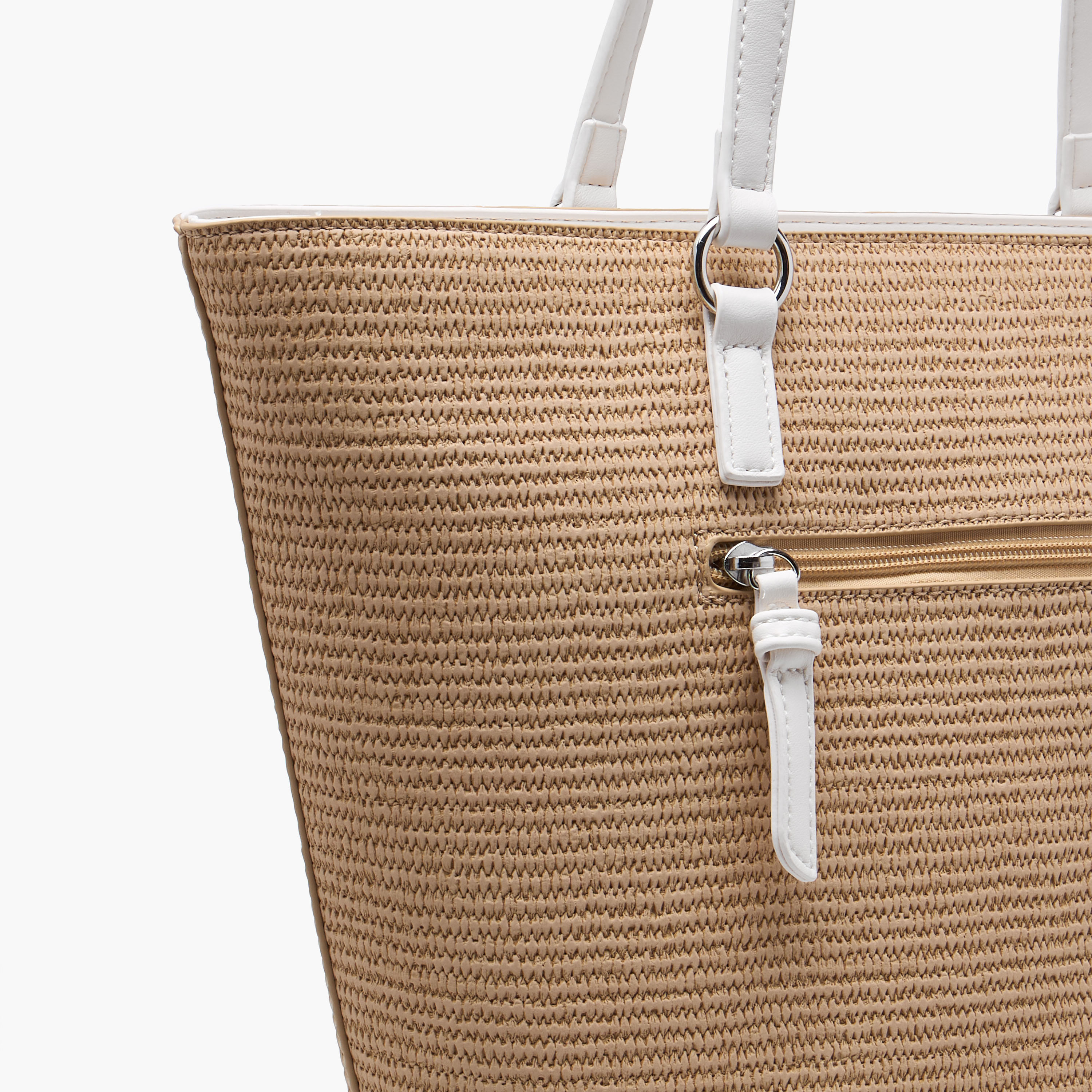 Marina Galanti Textured Tote Bag with Double Handles and Zip Closure-women-bagsandwallets-handbags-image-7