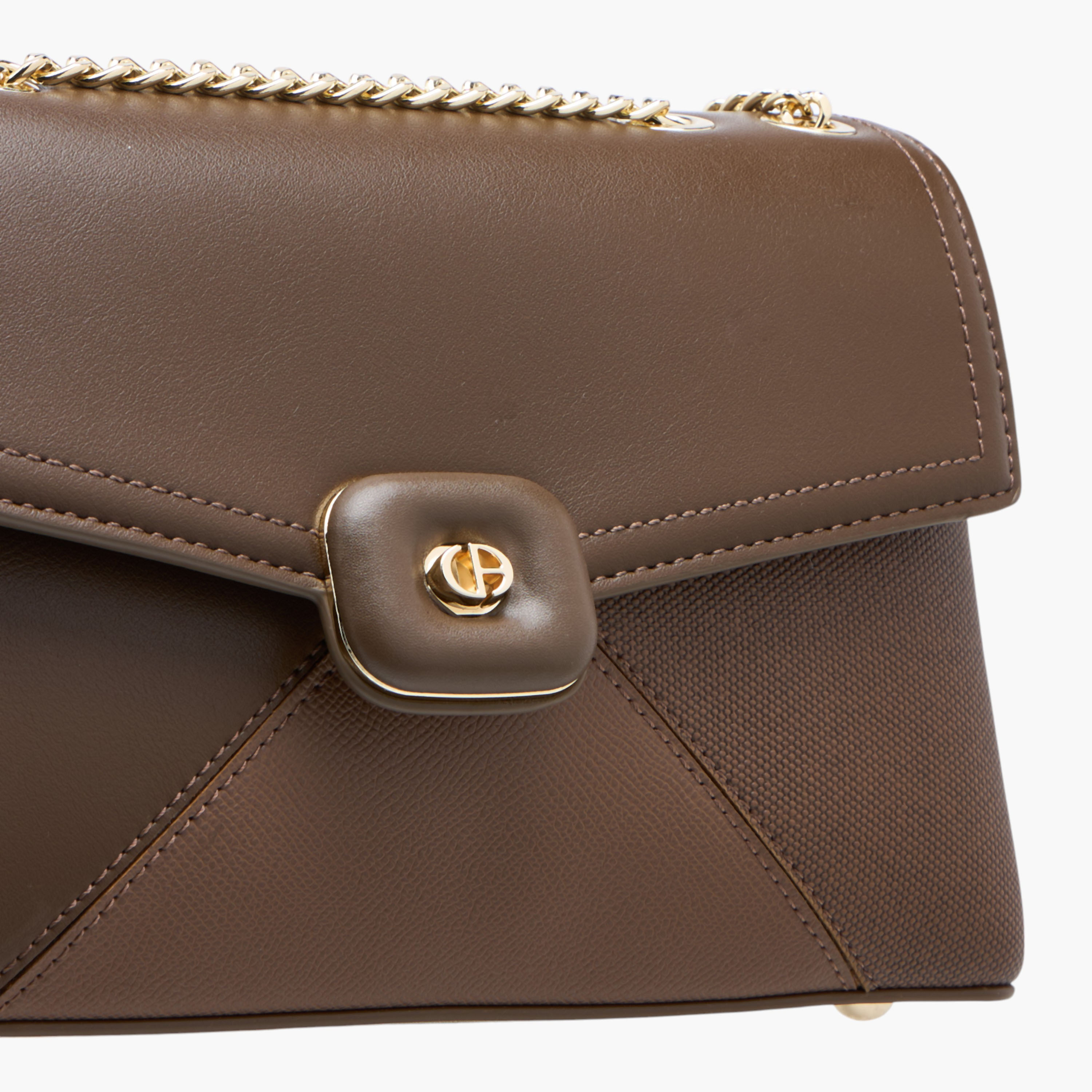 شنطة كروس بودي سادة بحزام سلسلة ومحفظة بسحاب إغلاق دائري من مارينا جالانتي-women-bagsandwallets-handbags-image-7