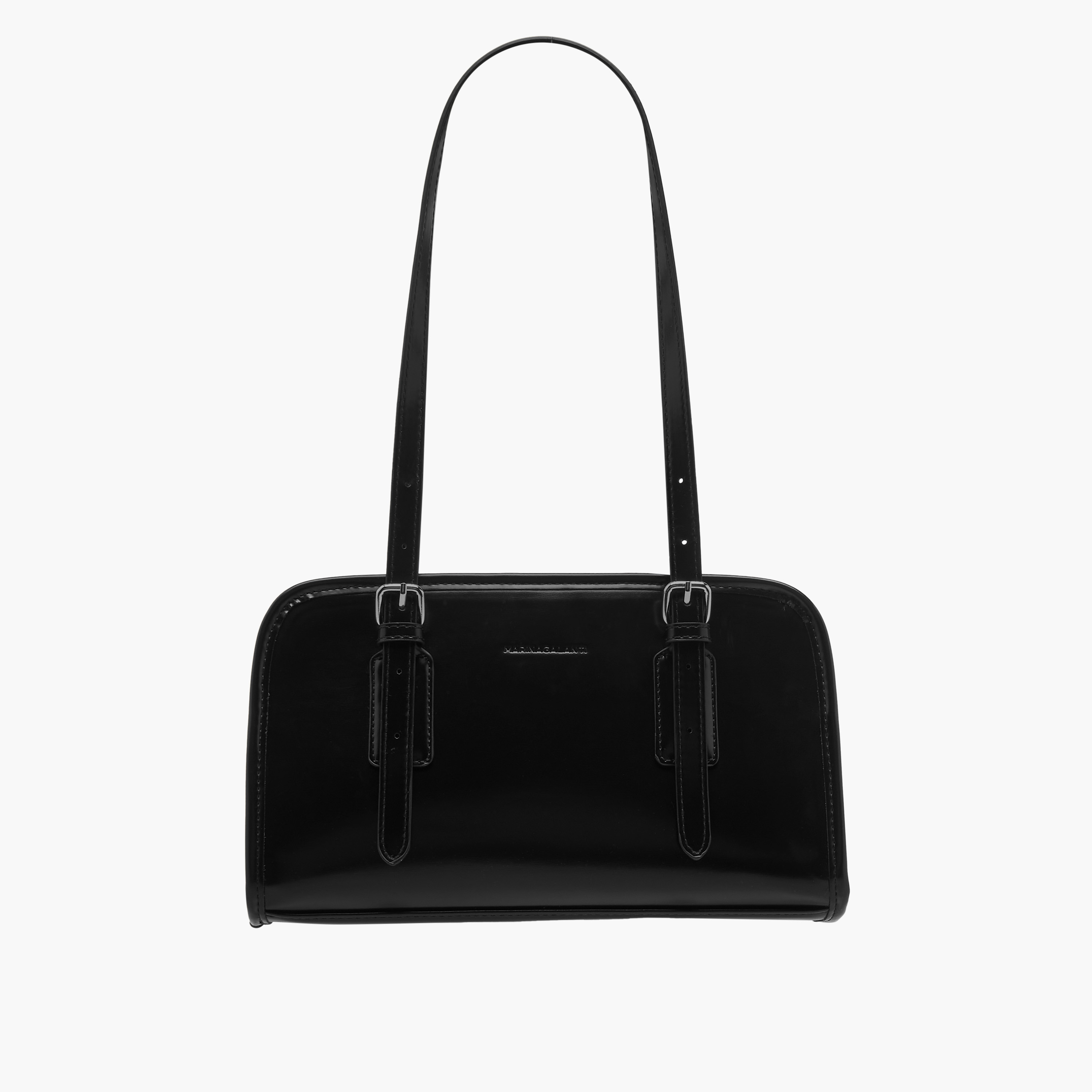 Marina Galanti Solid Tote Bag with Double Handle and Buckle Detail-women-bagsandwallets-handbags-image-1