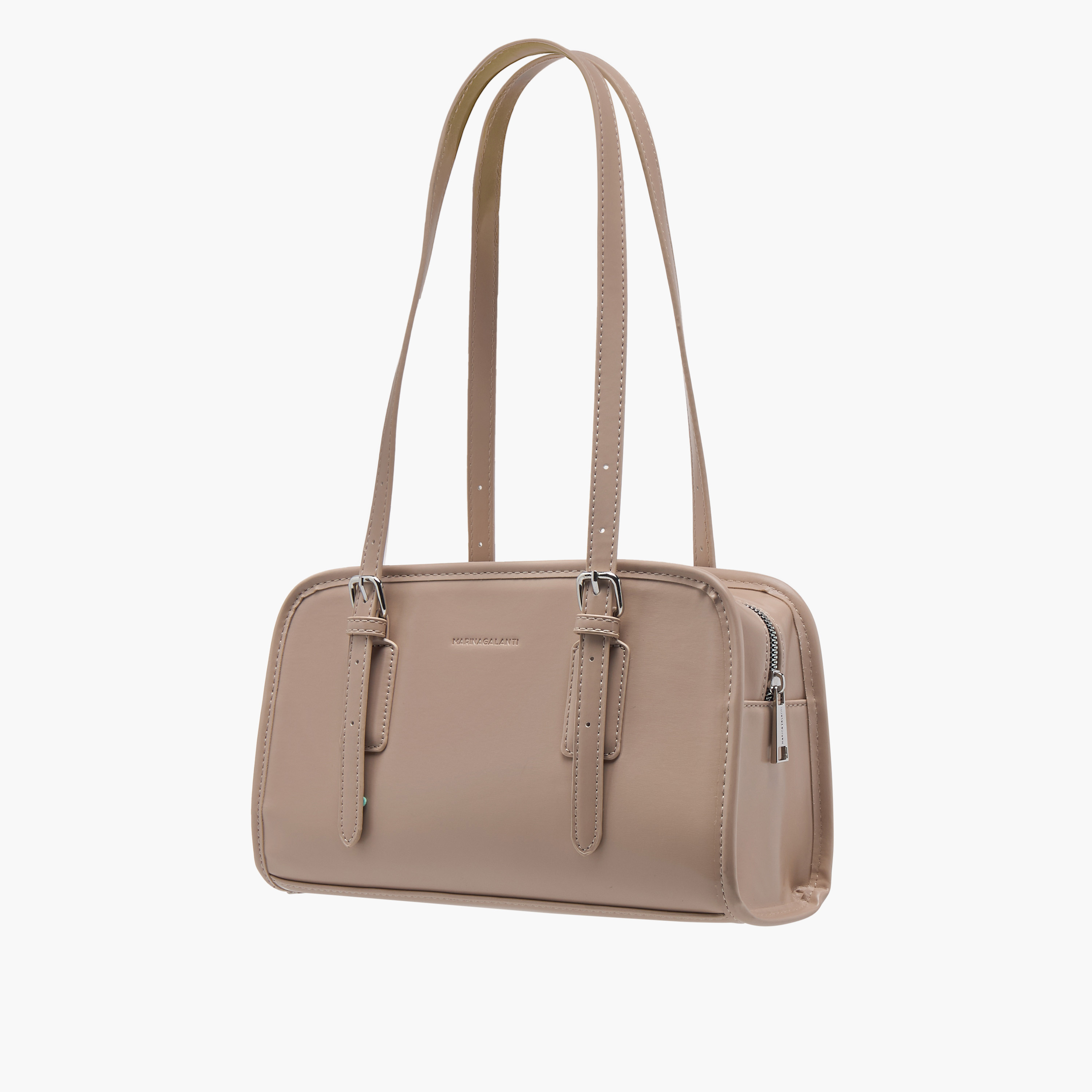 Marina Galanti Solid Tote Bag with Double Handle and Buckle Detail-women-bagsandwallets-handbags-image-11