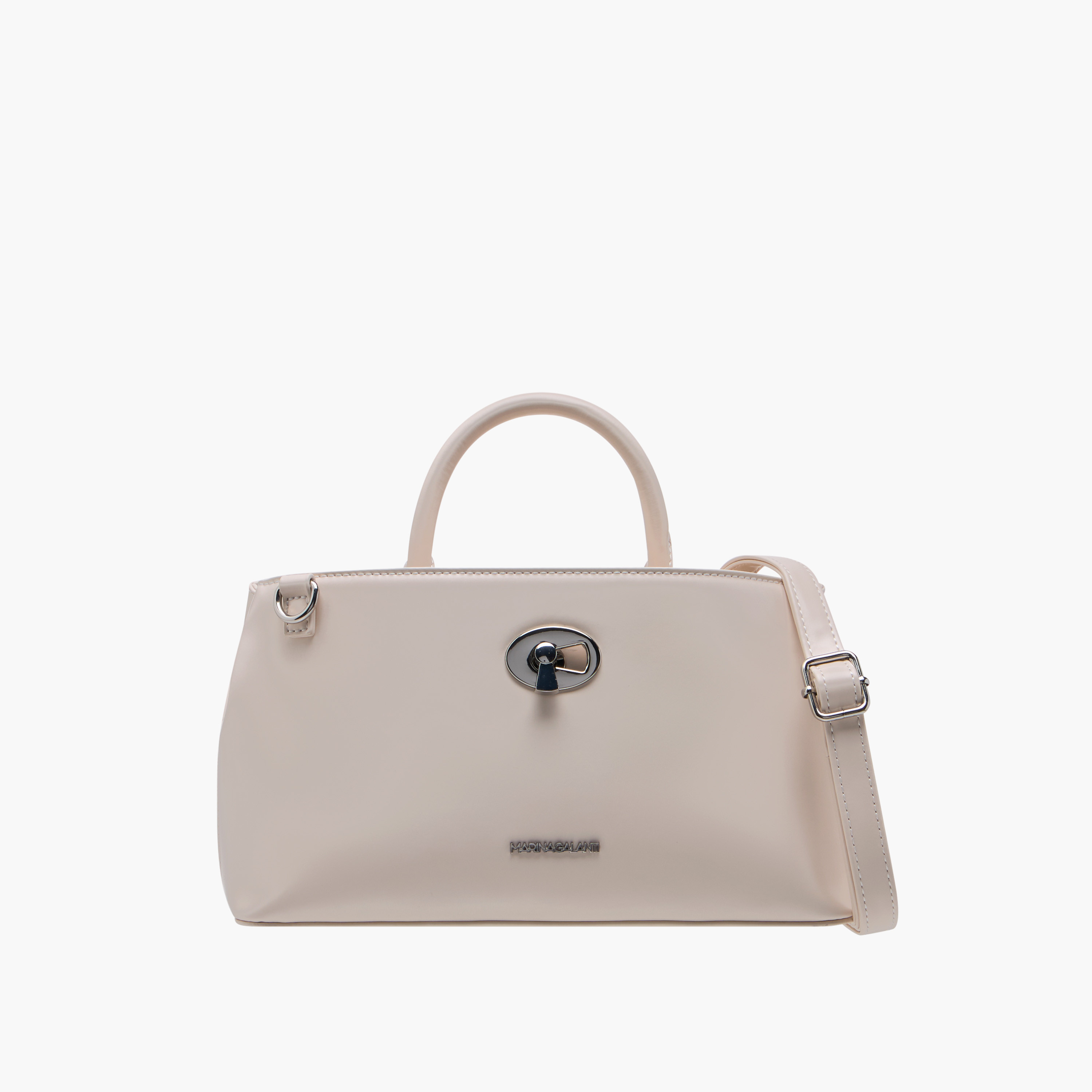 شنطة كتف سادة بمقبض وقفل إغلاق من مارينا جالانتي-women-bagsandwallets-handbags-image-1