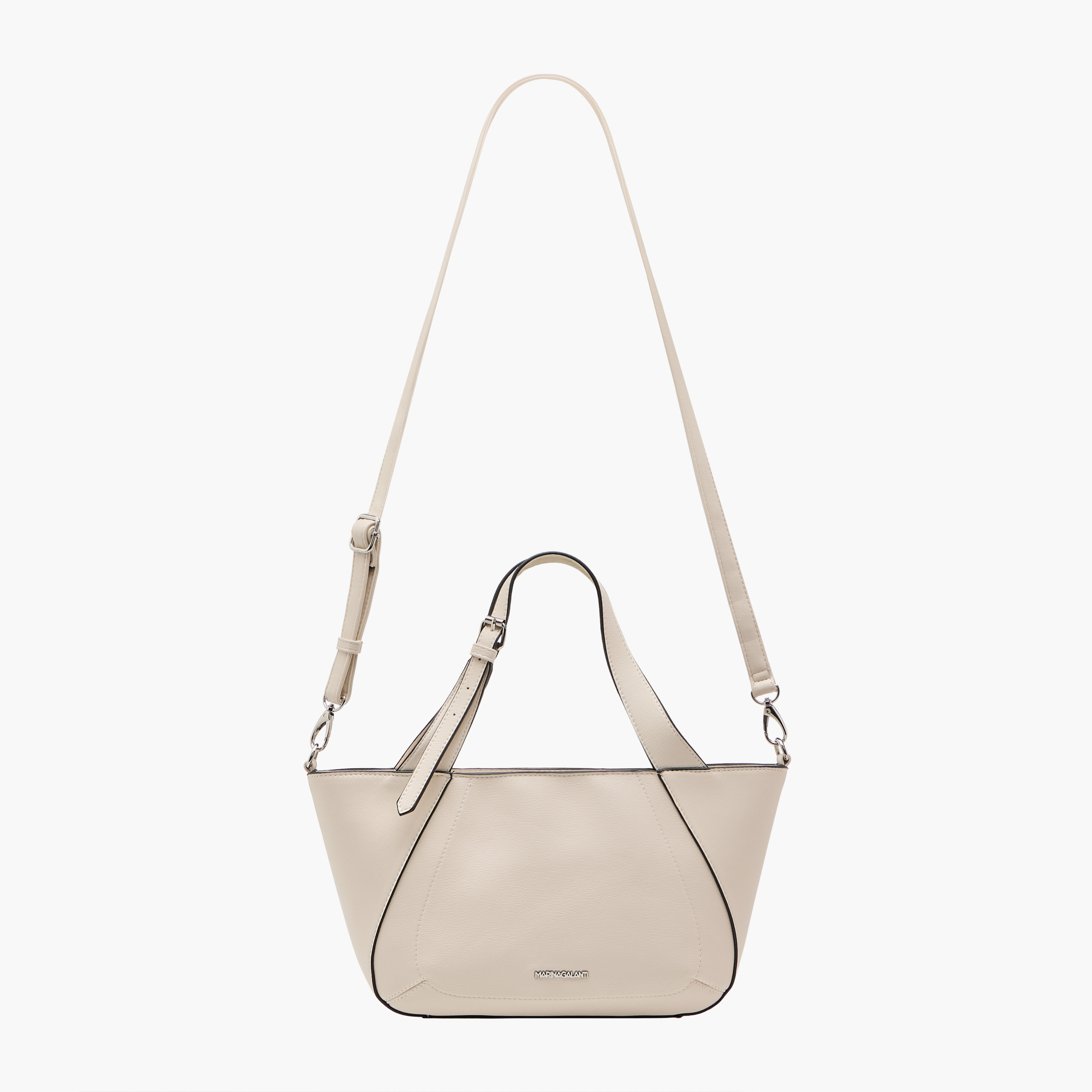 شنطة توتي سادة بحزام قابل للفصل وسحاب إغلاق من مارينا جالانتي-women-bagsandwallets-handbags-image-3