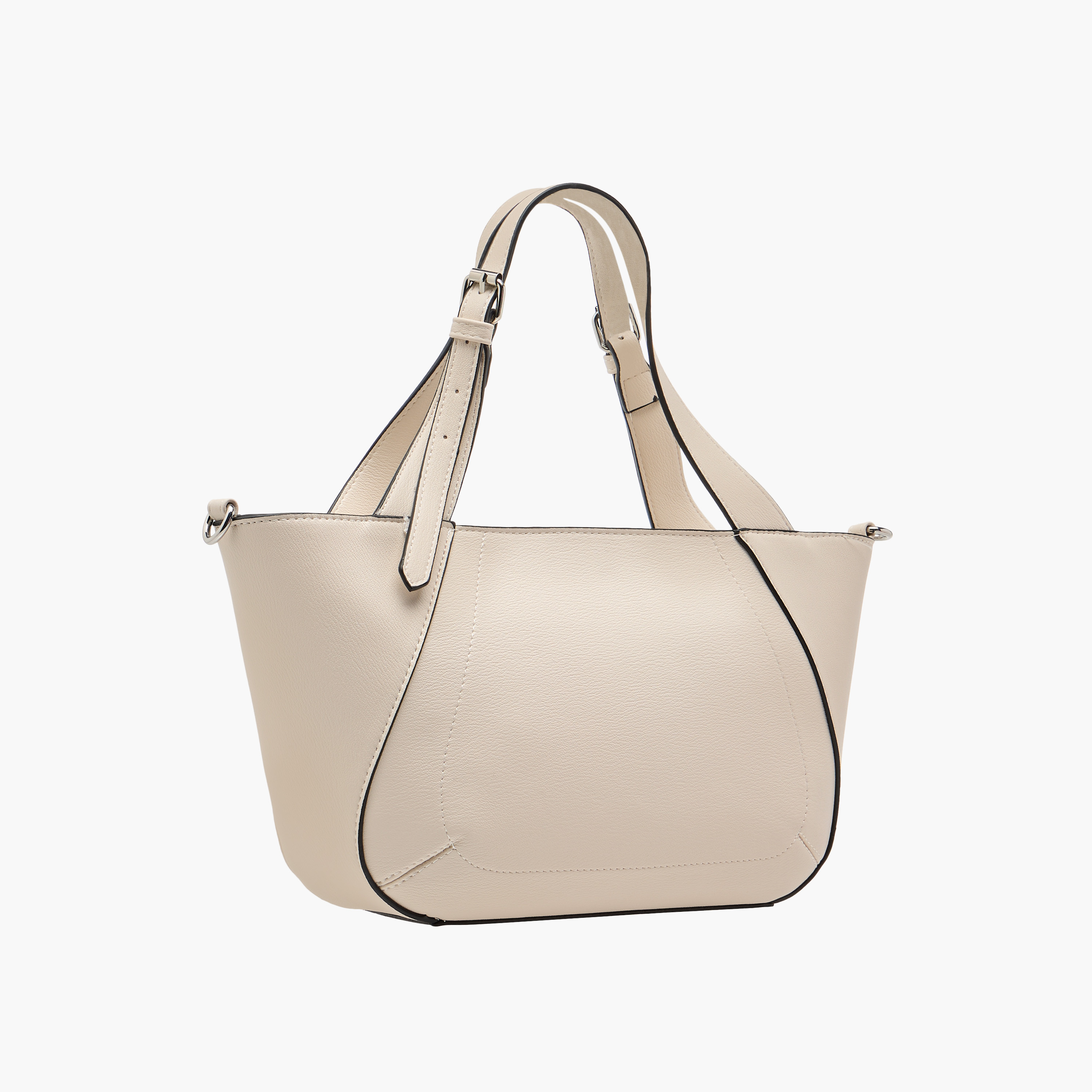 شنطة توتي سادة بحزام قابل للفصل وسحاب إغلاق من مارينا جالانتي-women-bagsandwallets-handbags-image-4