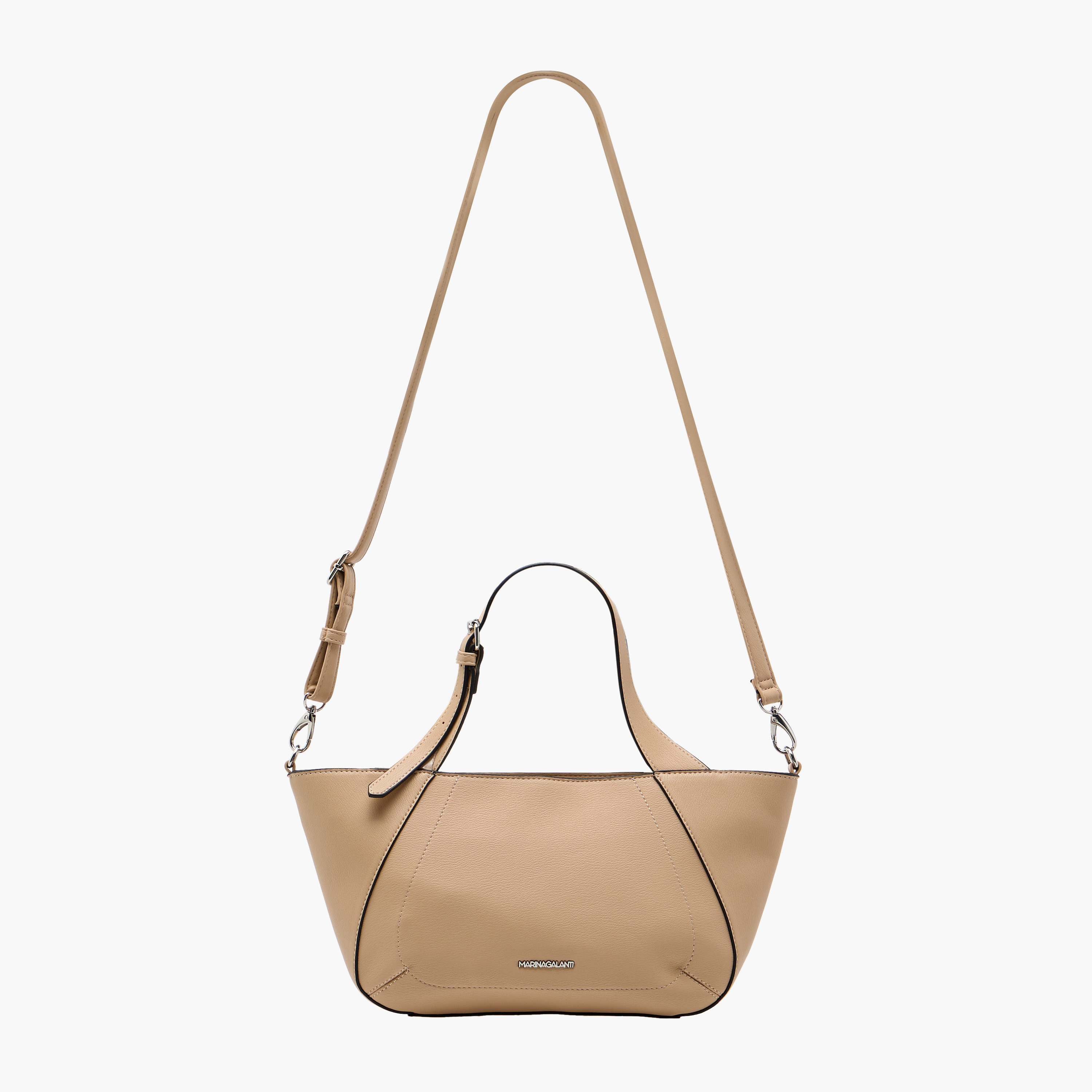 شنطة توتي سادة بحزام قابل للفصل وسحاب إغلاق من مارينا جالانتي-women-bagsandwallets-handbags-image-12