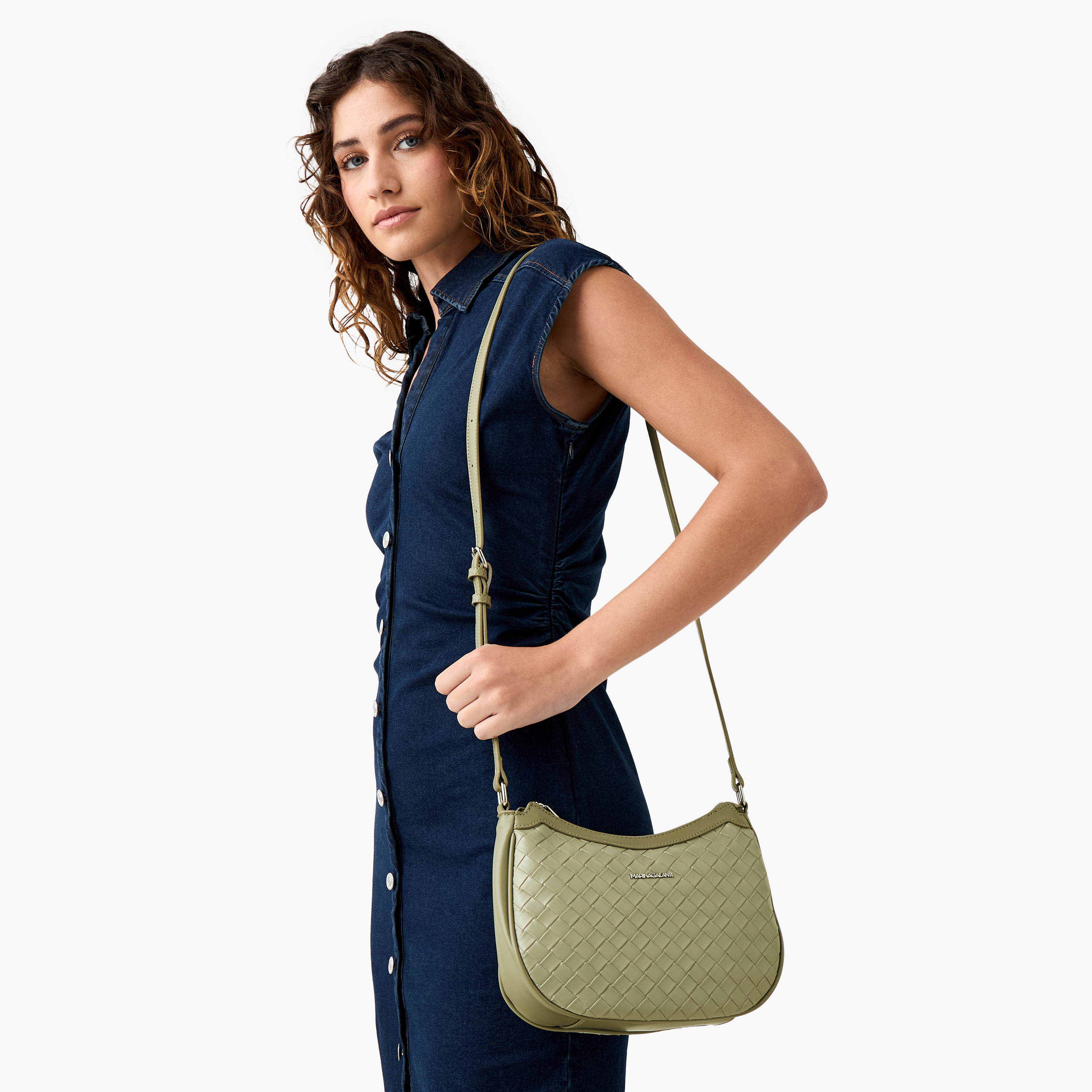 Marina Galanti Textured Crossbody Bag with Adjustable Strap and Zip Closure-women-bagsandwallets-handbags-image-2