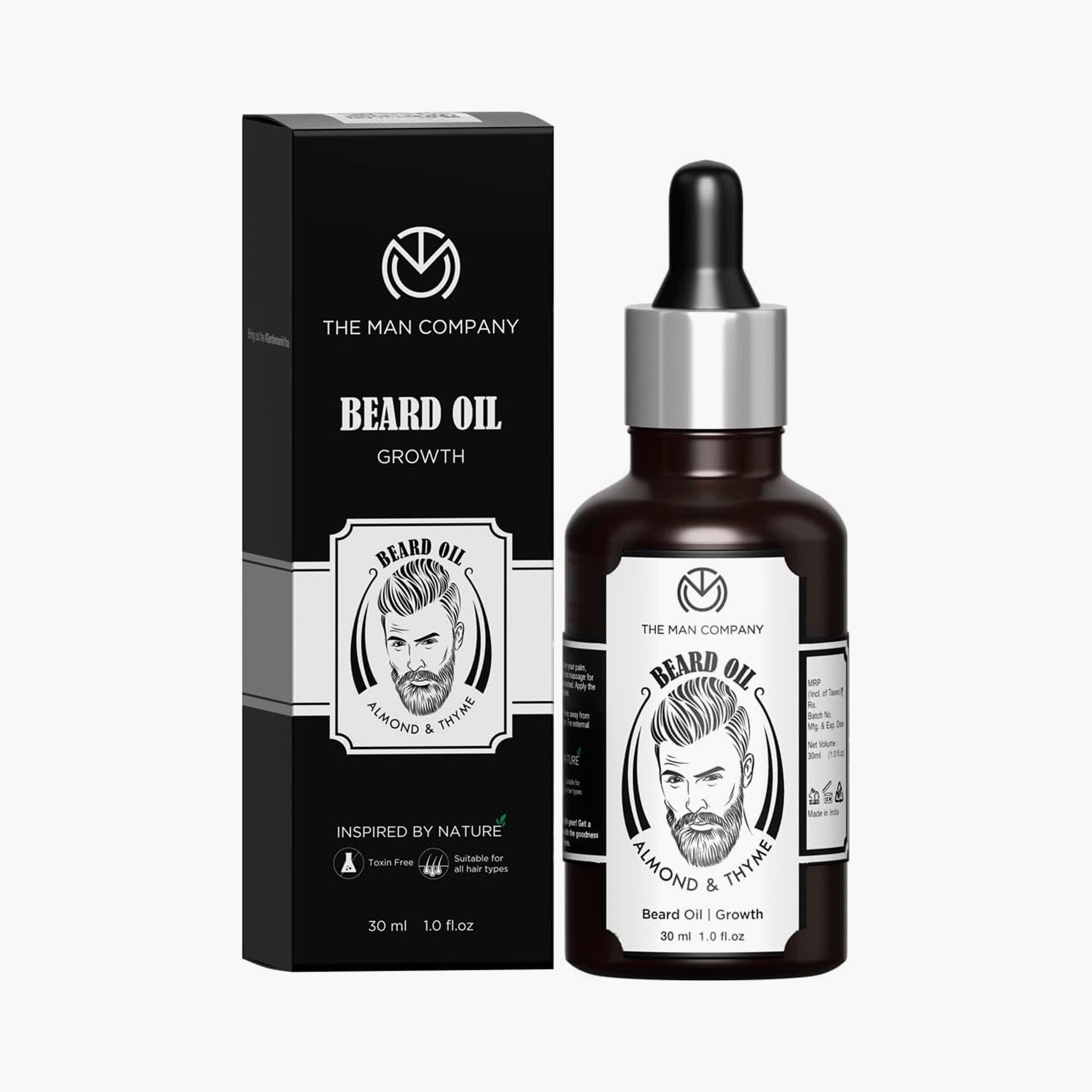 The Man Company Almond & Thyme | Beard Oil-beautyandpersonalcare-mens-beardcare-image-1