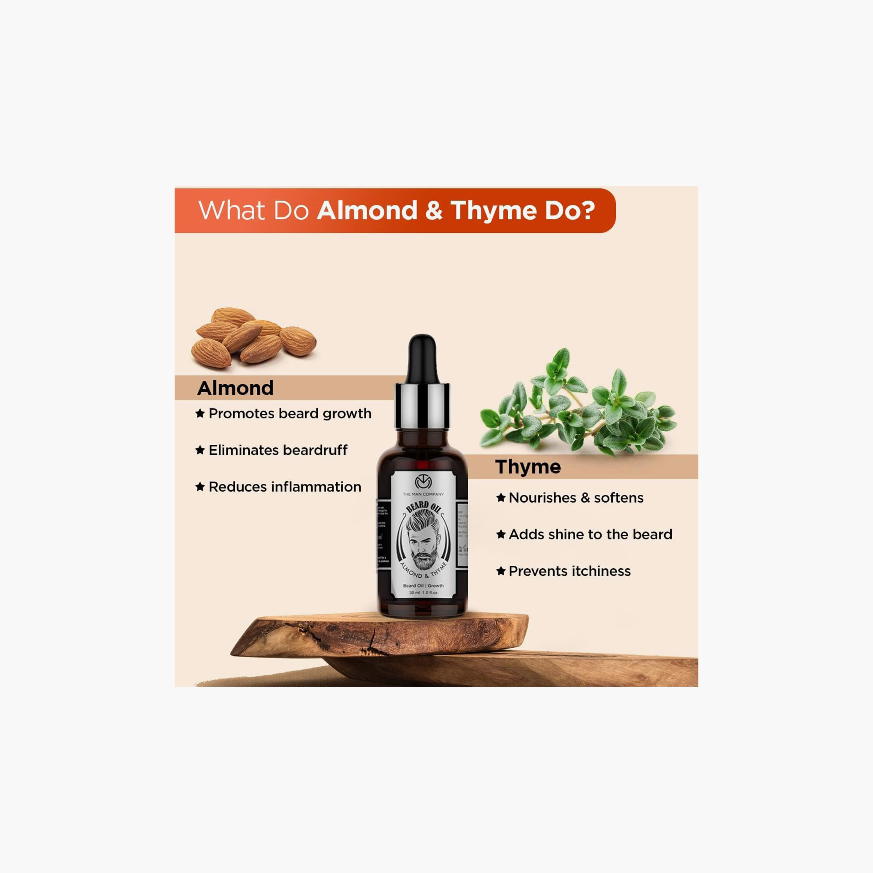The Man Company Almond & Thyme | Beard Oil-beautyandpersonalcare-mens-beardcare-image-2