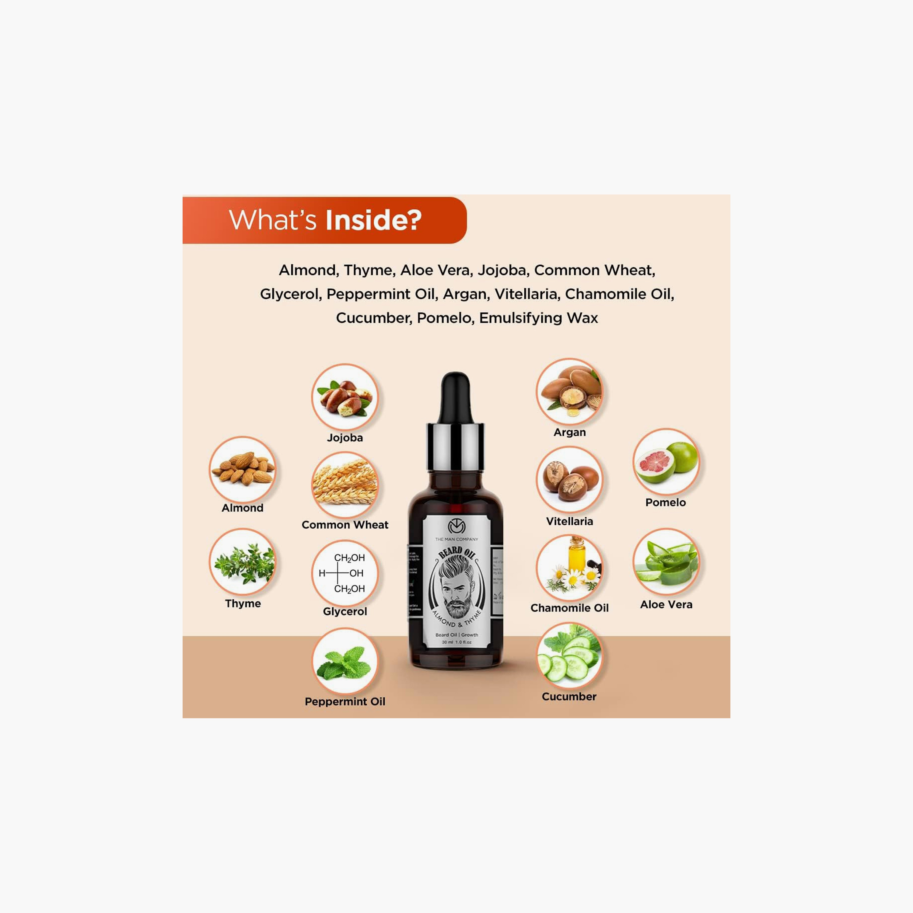 The Man Company Almond & Thyme | Beard Oil-beautyandpersonalcare-mens-beardcare-image-4
