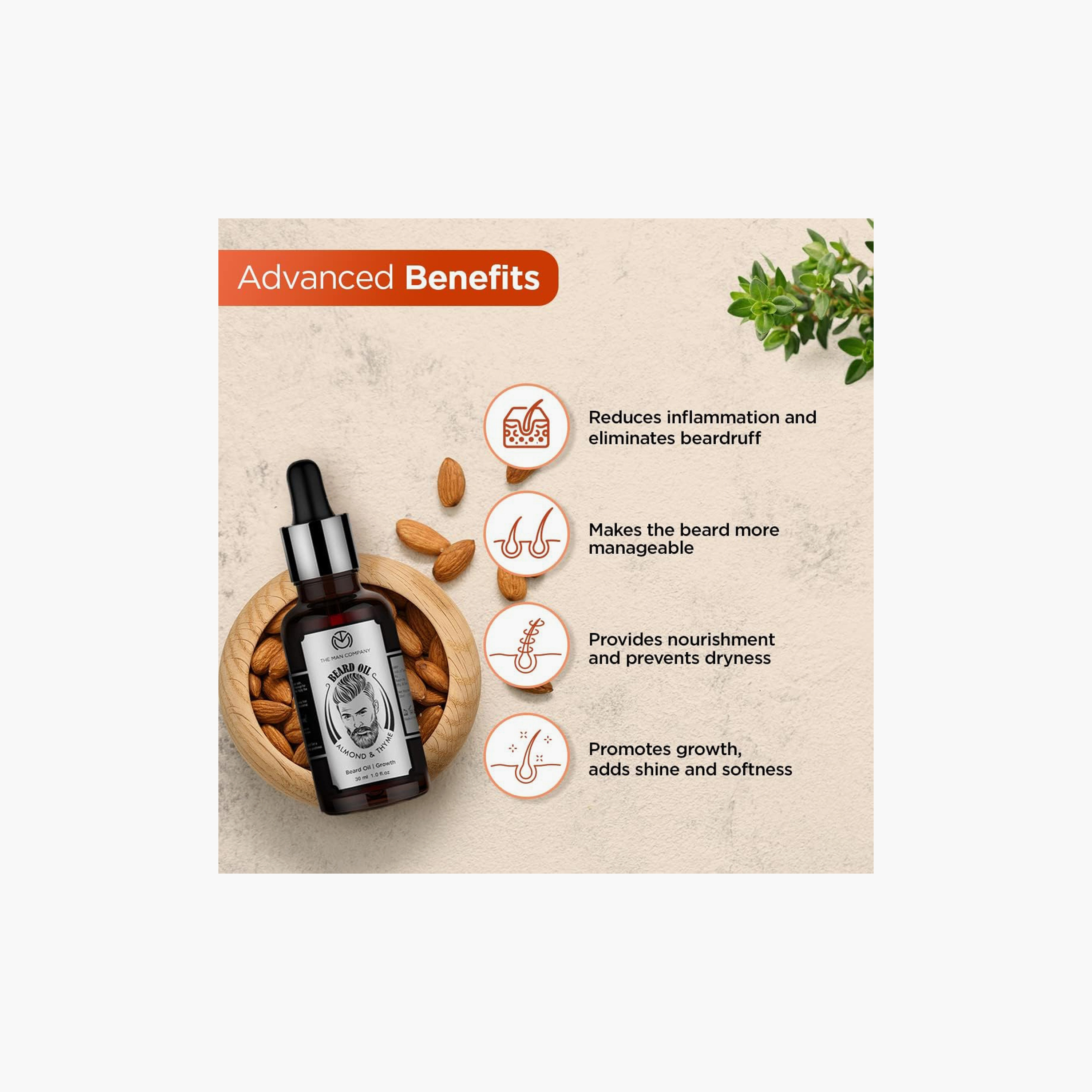The Man Company Almond & Thyme | Beard Oil-beautyandpersonalcare-mens-beardcare-image-5