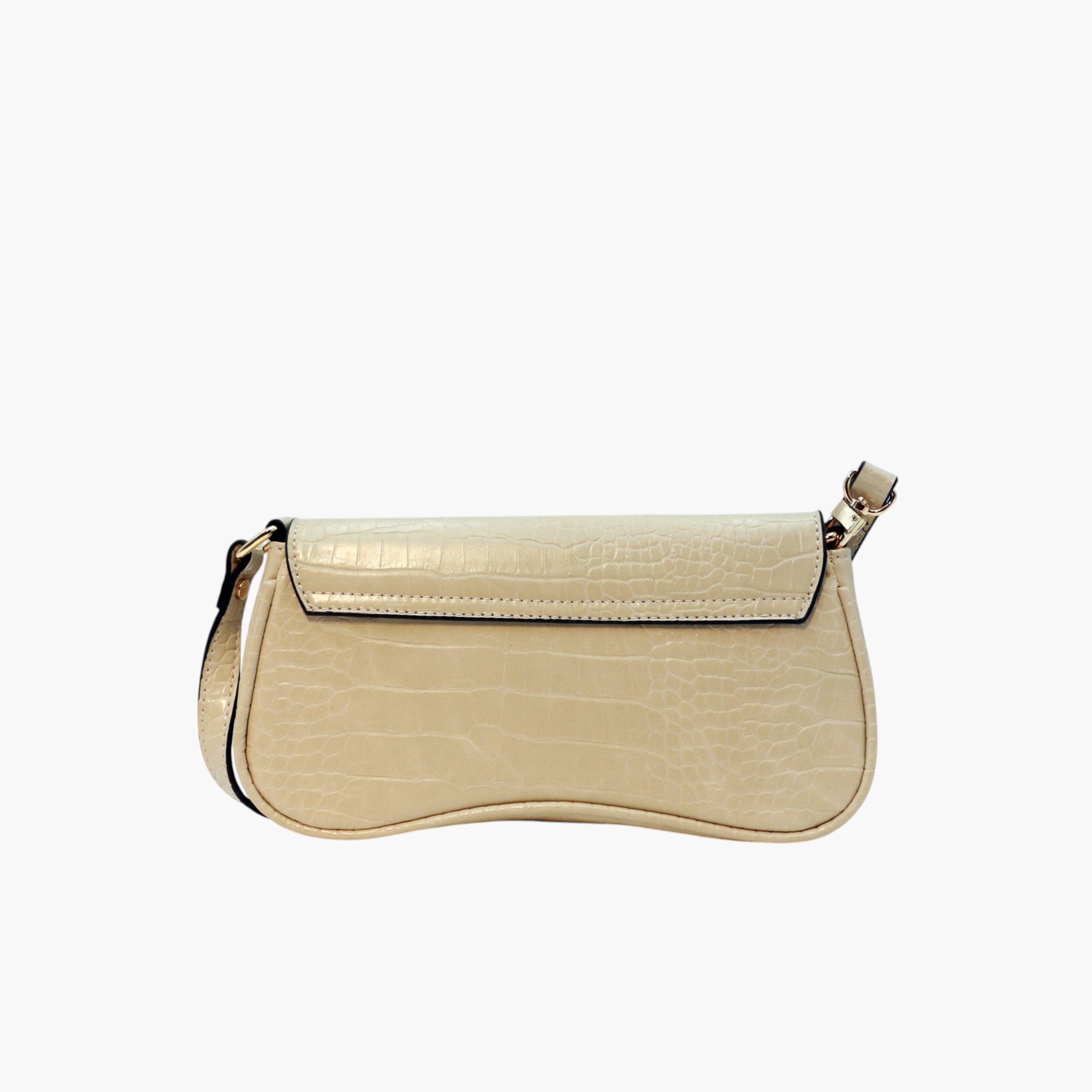 Still 19 Textured Shoulder Bag with Flap Closure and Metallic Accent-women-bagsandwallets-handbags-image-4