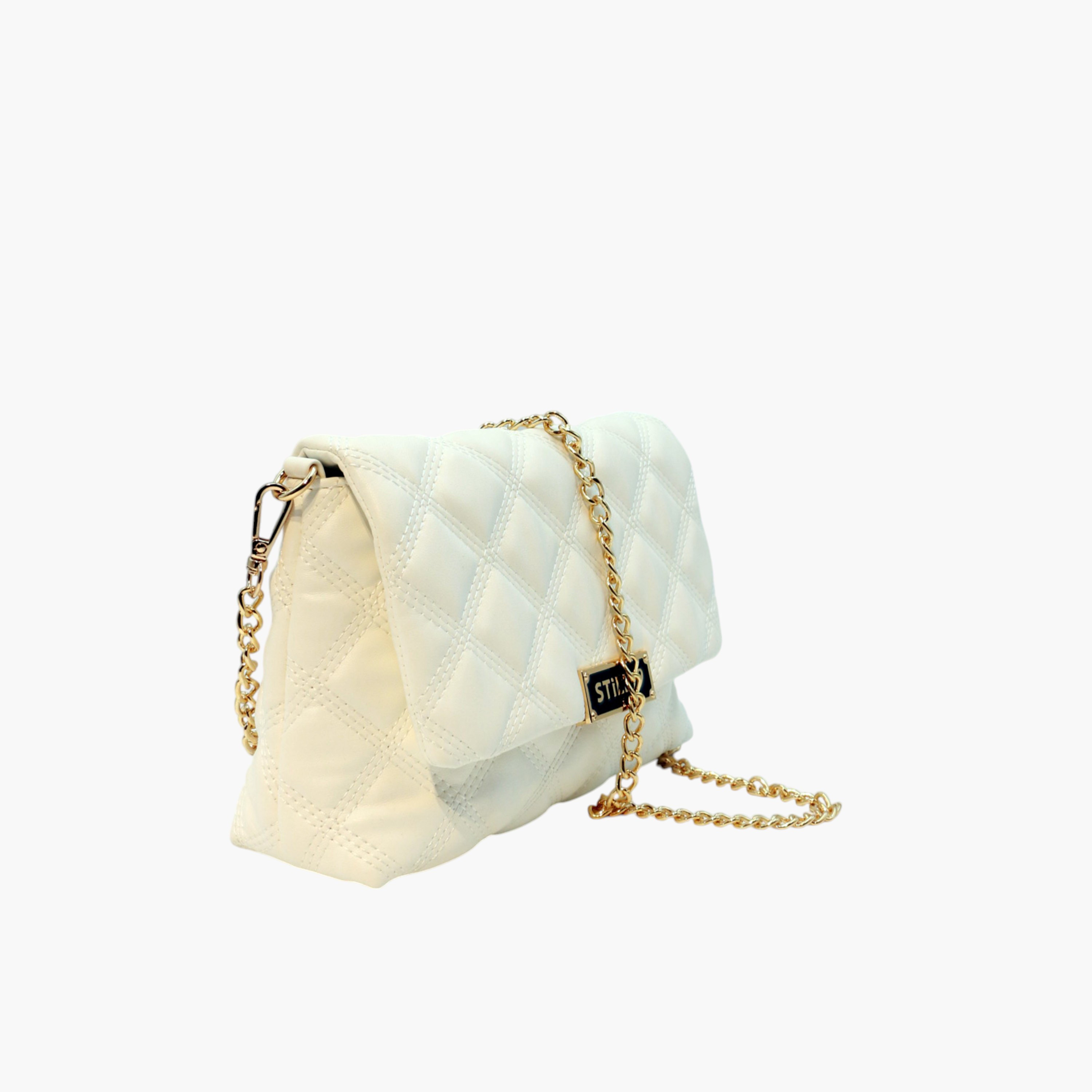 Still 19 Quilted Crossbody Bag with Chain Link Strap and Flap Closure-women-bagsandwallets-handbags-image-3