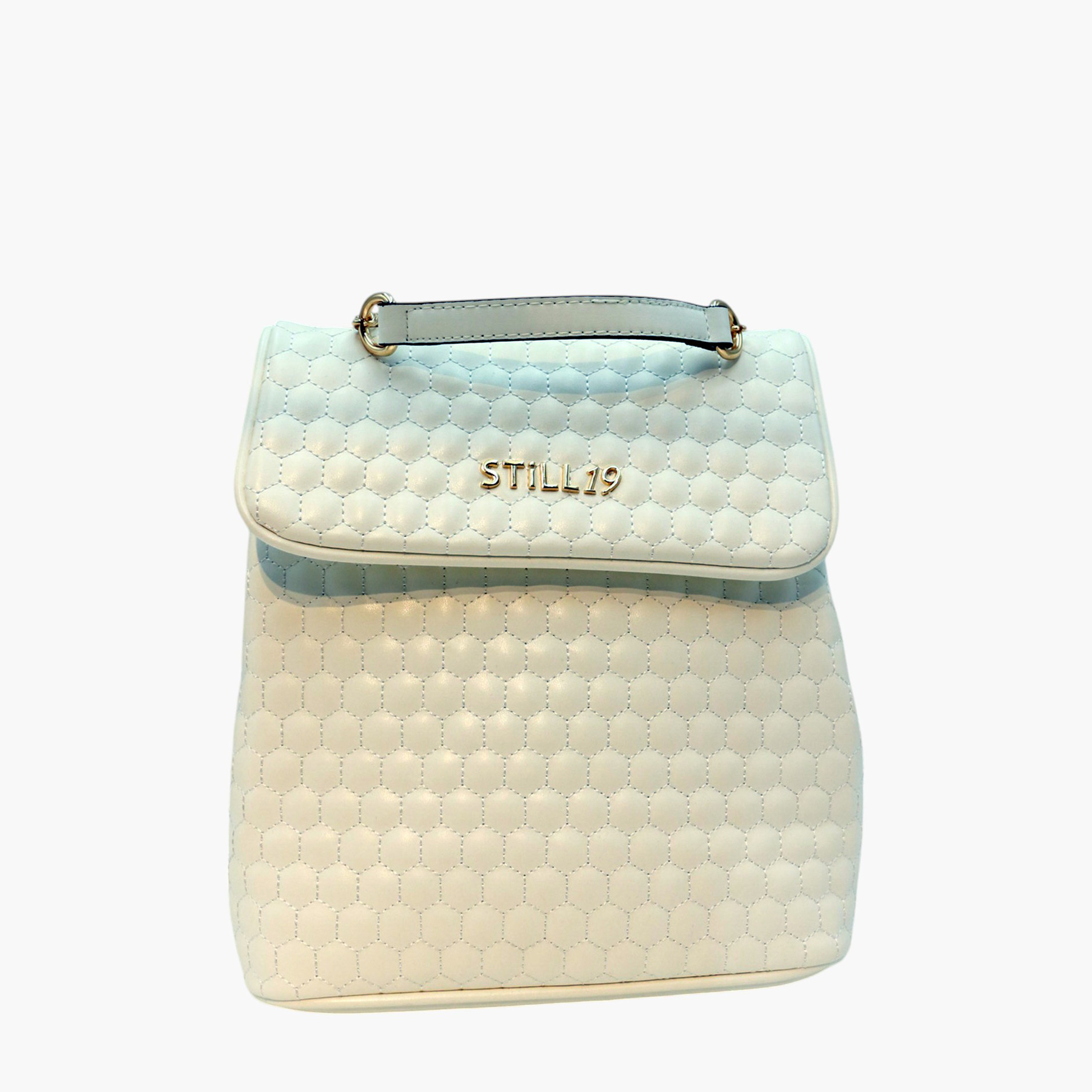 Still 19 Quilted Backpack with Adjustable Straps and Flap Closure-women-bagsandwallets-backpacks-image-1