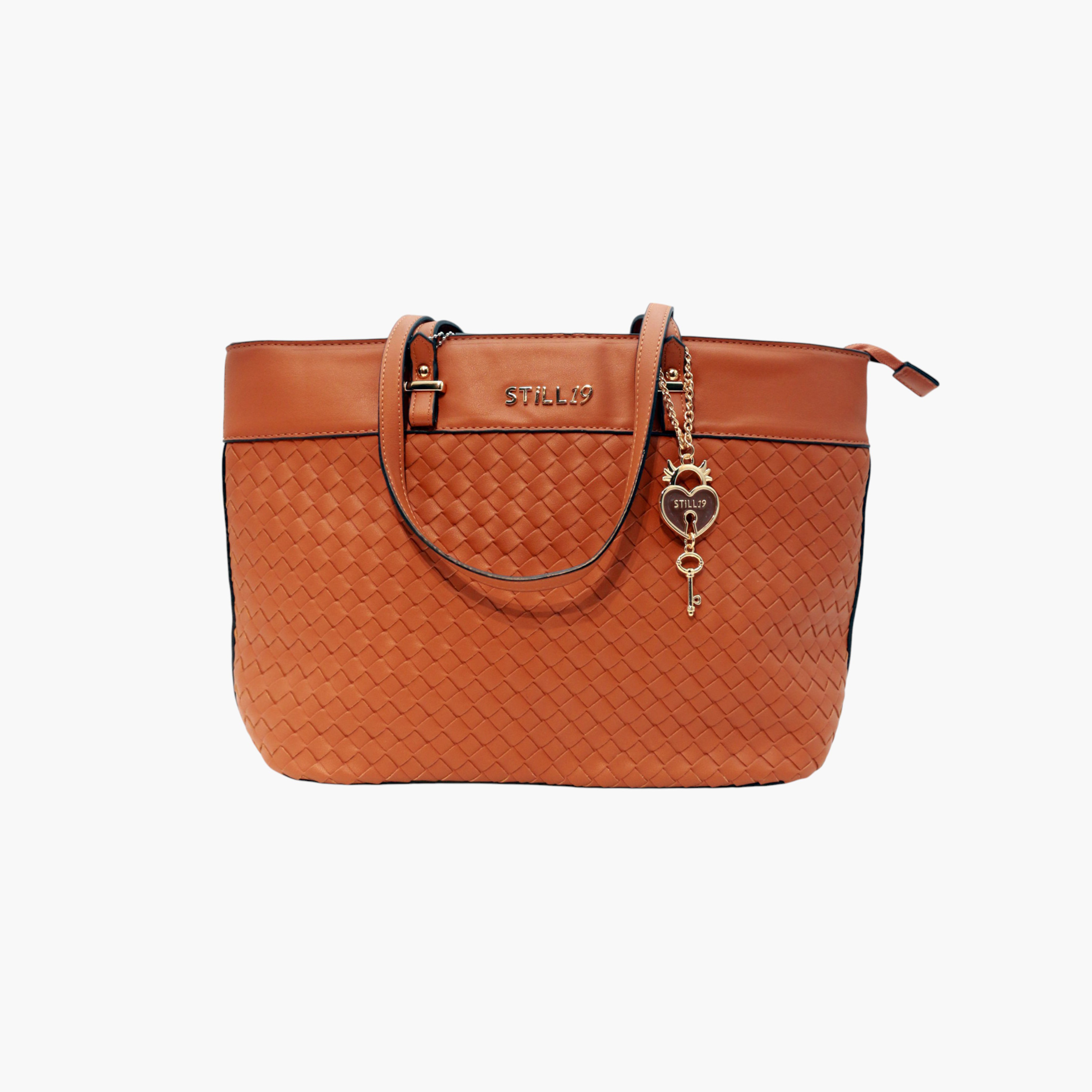 Still 19 Quilted Tote Bag with Double Handle and Zip Closure-women-bagsandwallets-handbags-image-1