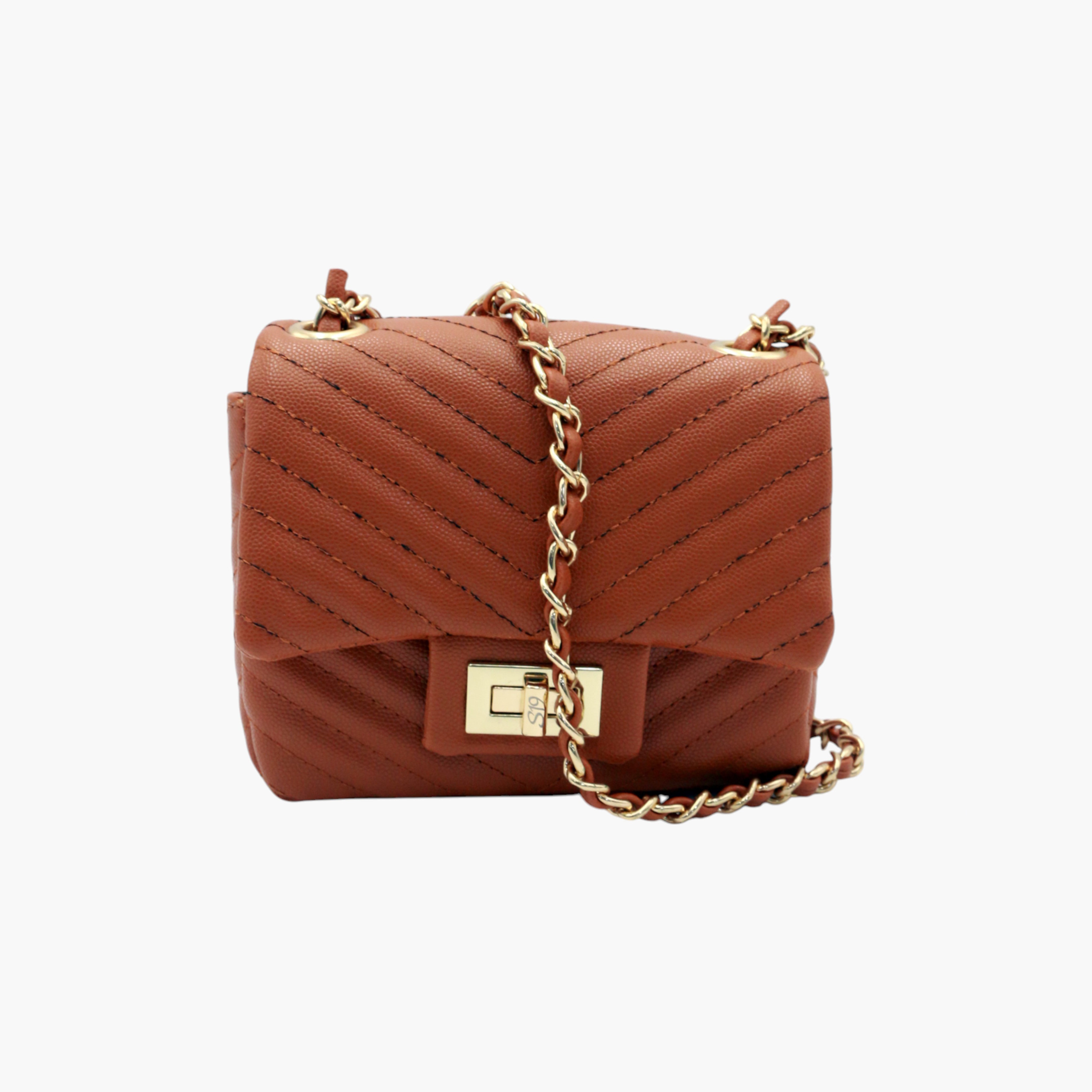 شنطة كروس بودي بارزة الملمس بحزام سلسلة وقفل إغلاق من ستيل 19-women-bagsandwallets-handbags-image-1