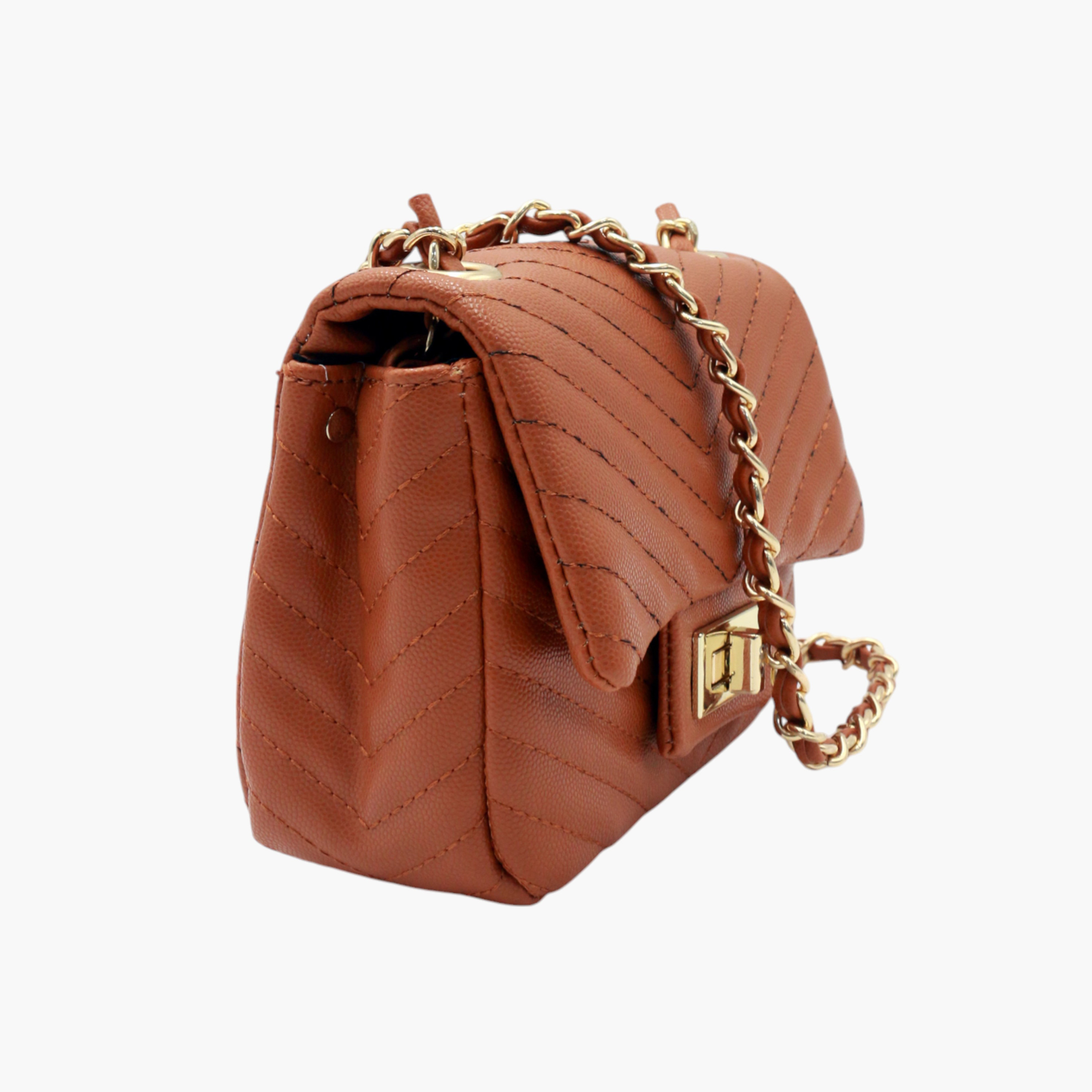 شنطة كروس بودي بارزة الملمس بحزام سلسلة وقفل إغلاق من ستيل 19-women-bagsandwallets-handbags-image-3