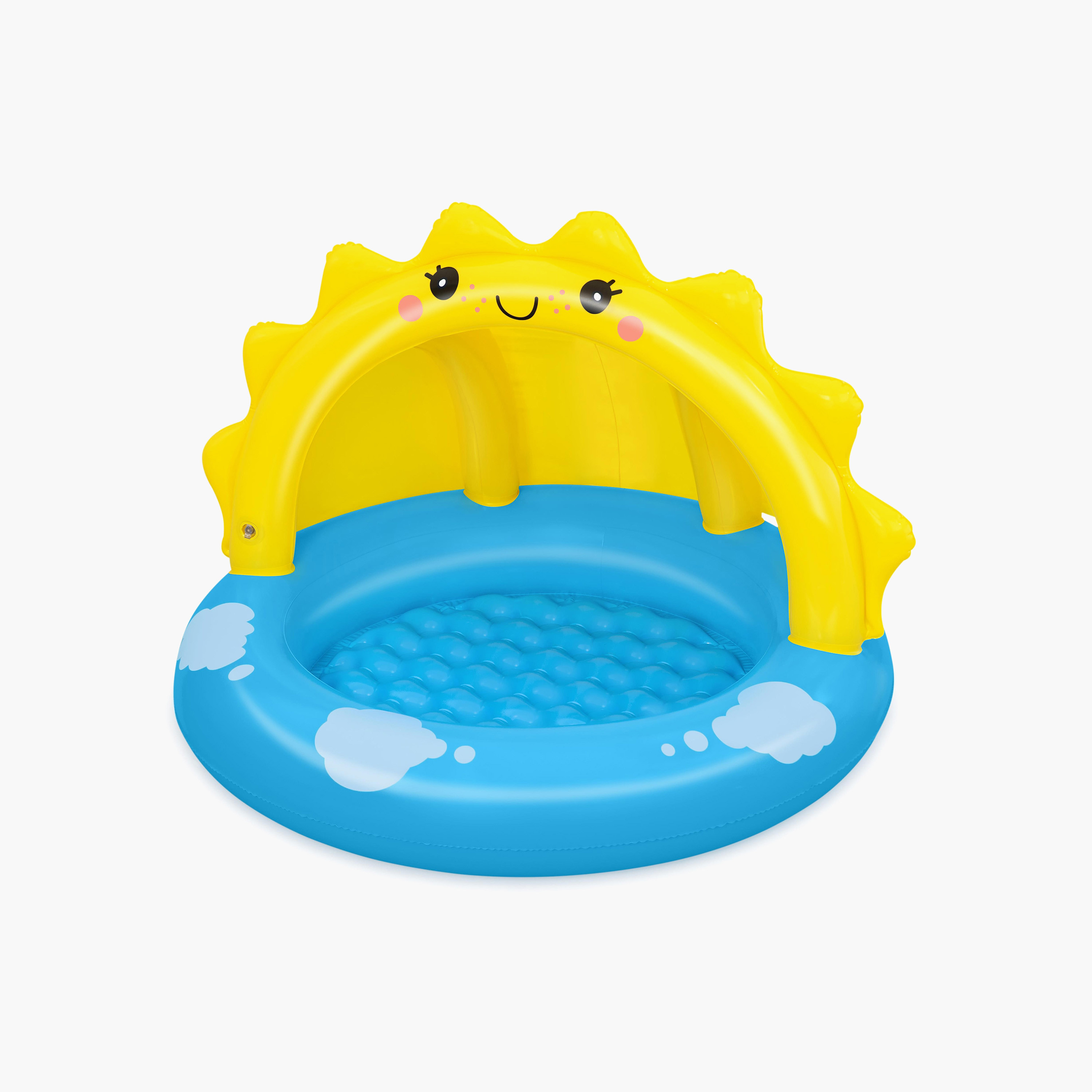 Bestway Sunny Days Shaded Inflatable Kiddie Pool - 101x97x71 cm-toys-outdoor-poolandbeach-pools-image-1