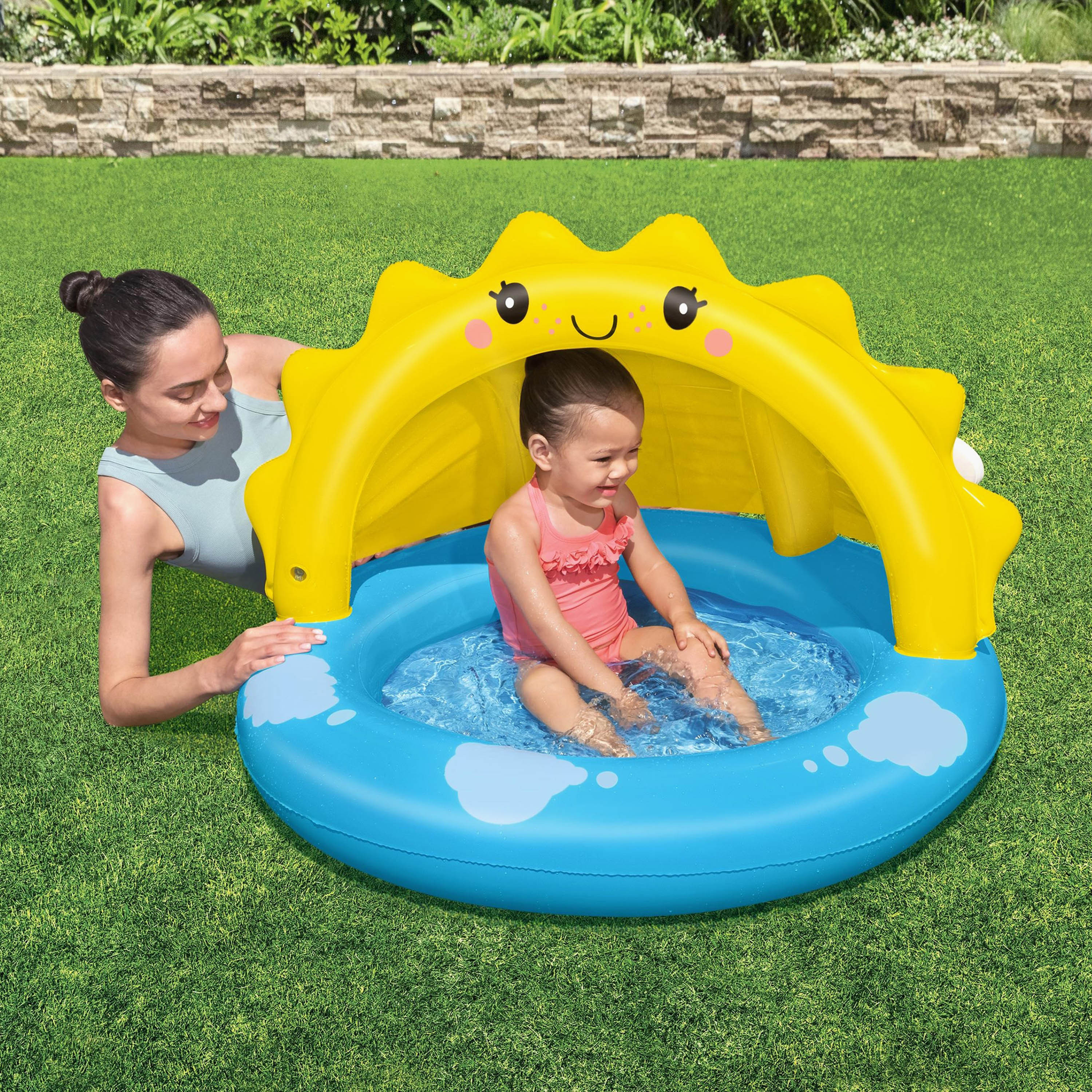 Bestway Sunny Days Shaded Inflatable Kiddie Pool - 101x97x71 cm-toys-outdoor-poolandbeach-pools-image-3