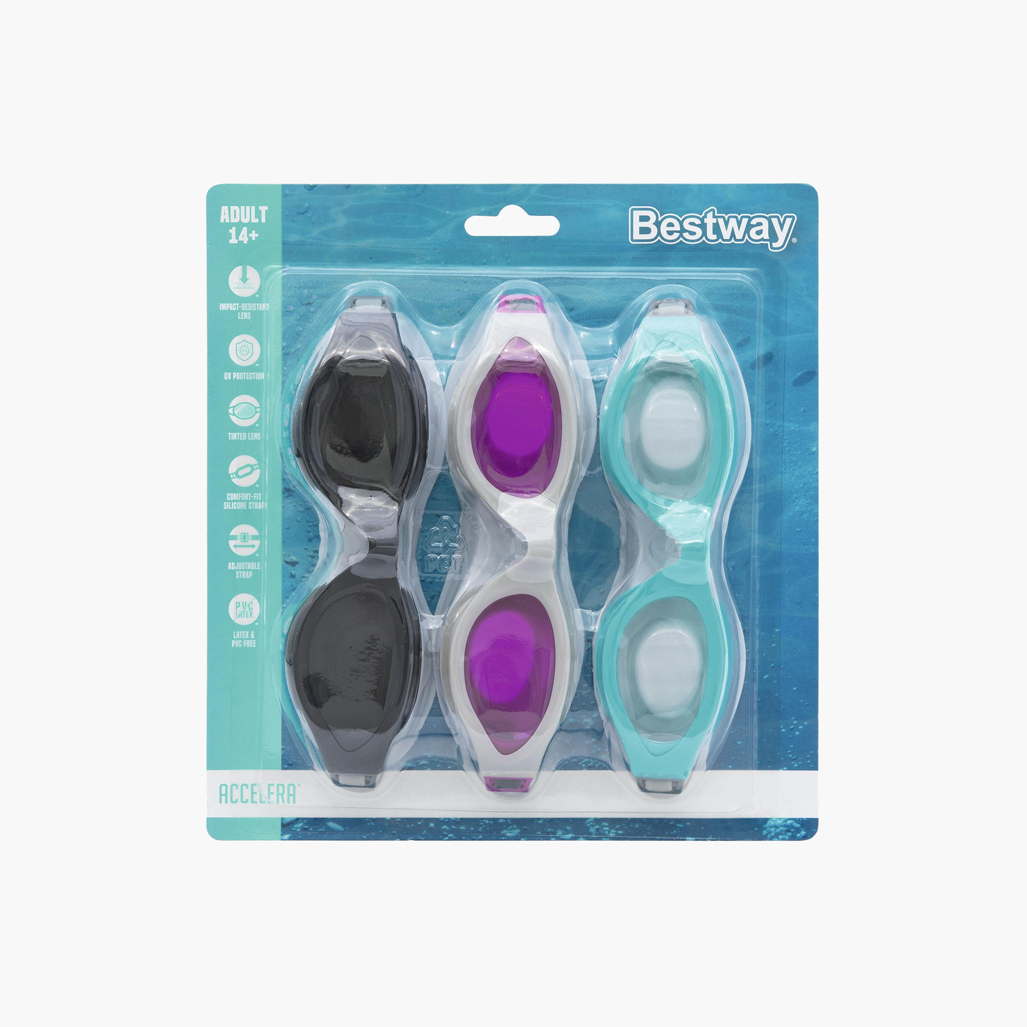 Bestway Accelera Swim Goggles - Set of 3-girls-clothing-swimwear-image-8