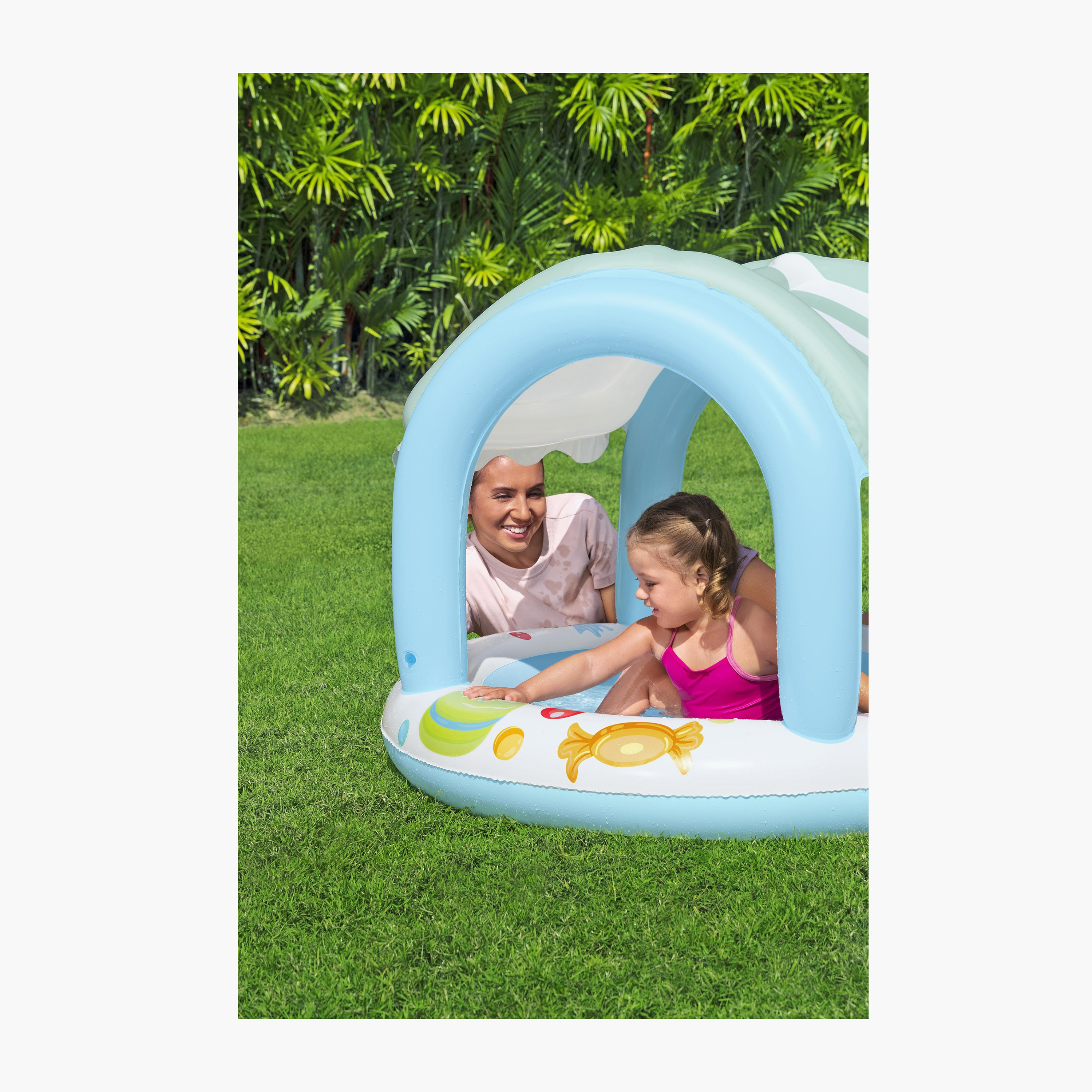 Bestway Sweet Shoppe Shaded Inflatable Swimming Pool- 104x104x84-toys-outdoor-poolandbeach-pools-image-6